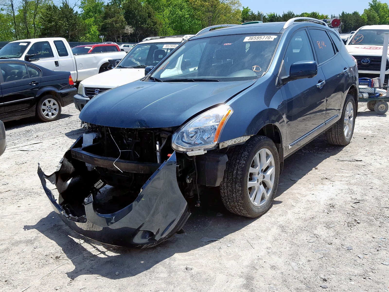 2013 Nissan Rogue S Blue vin: JN8AS5MT5DW523327