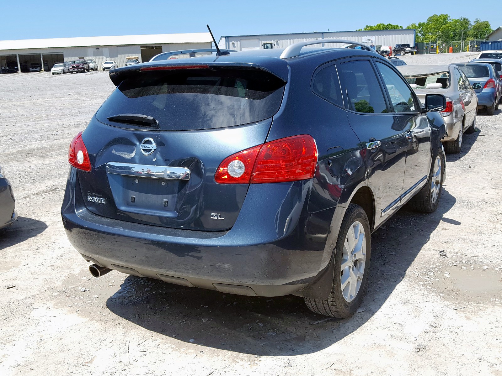 2013 Nissan Rogue S Blue vin: JN8AS5MT5DW523327