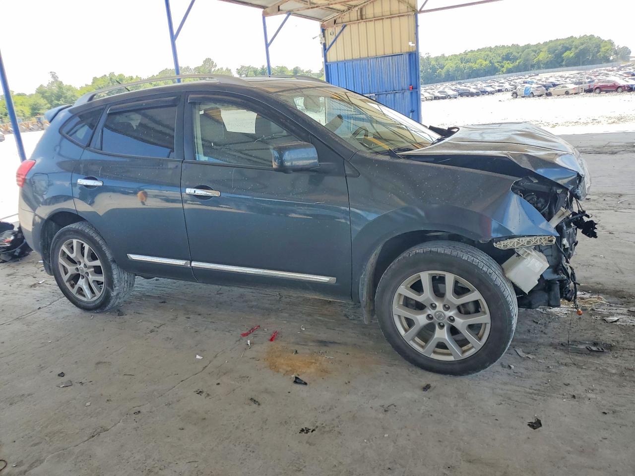 2013 Nissan Rogue S Green vin: JN8AS5MT5DW523327