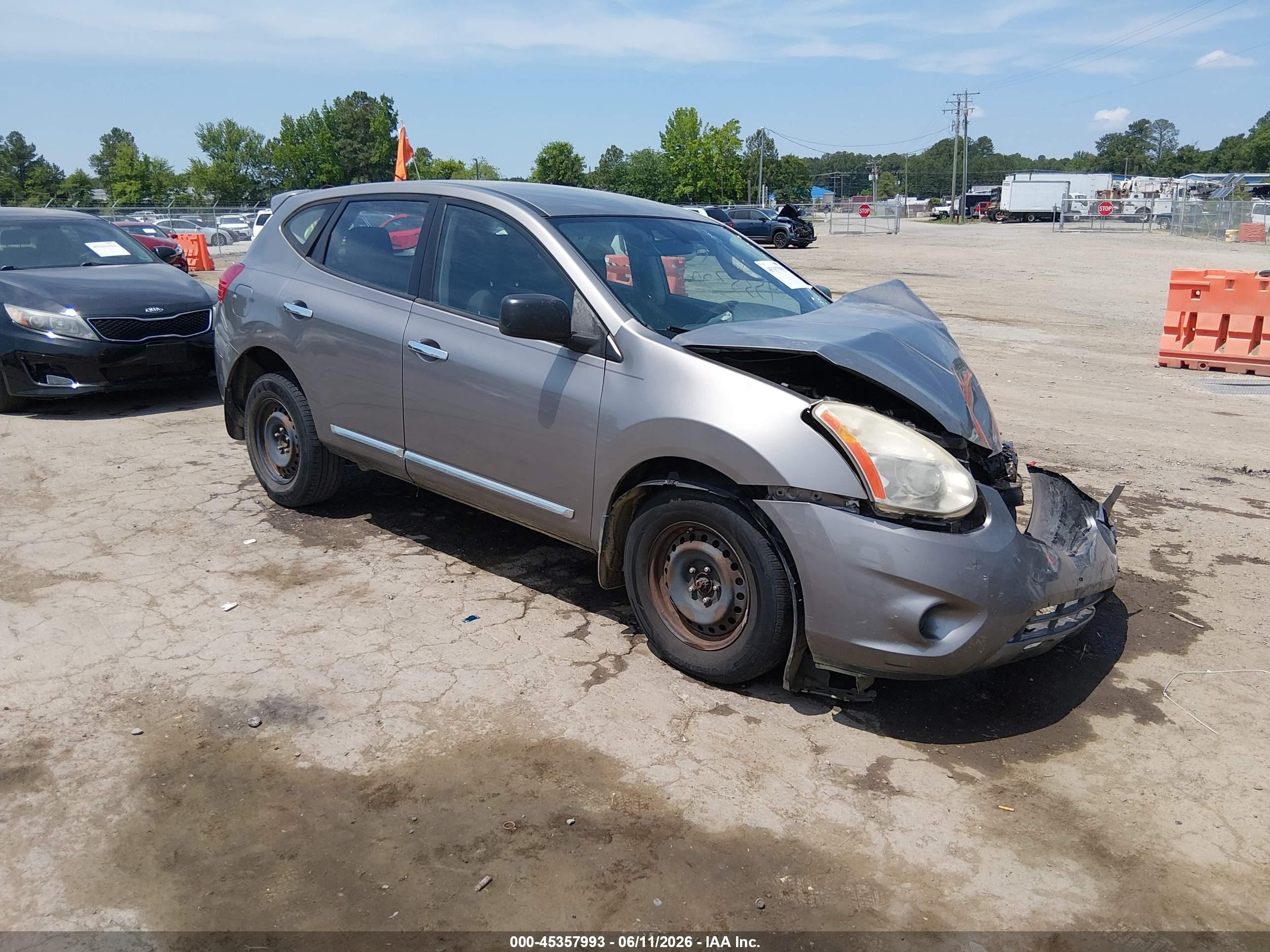 2013 Nissan Rogue S Gray vin: JN8AS5MT5DW525336