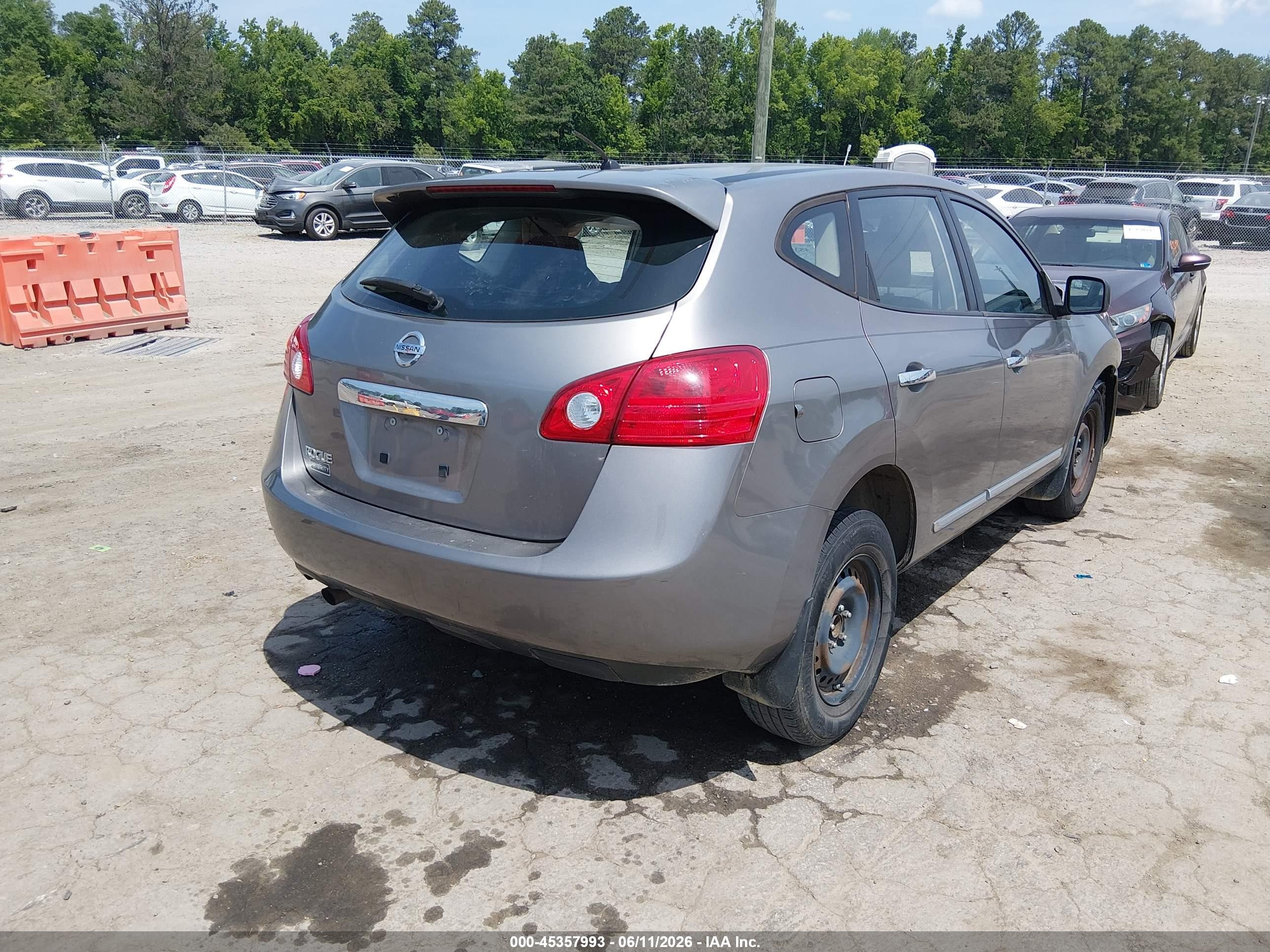 2013 Nissan Rogue S Gray vin: JN8AS5MT5DW525336