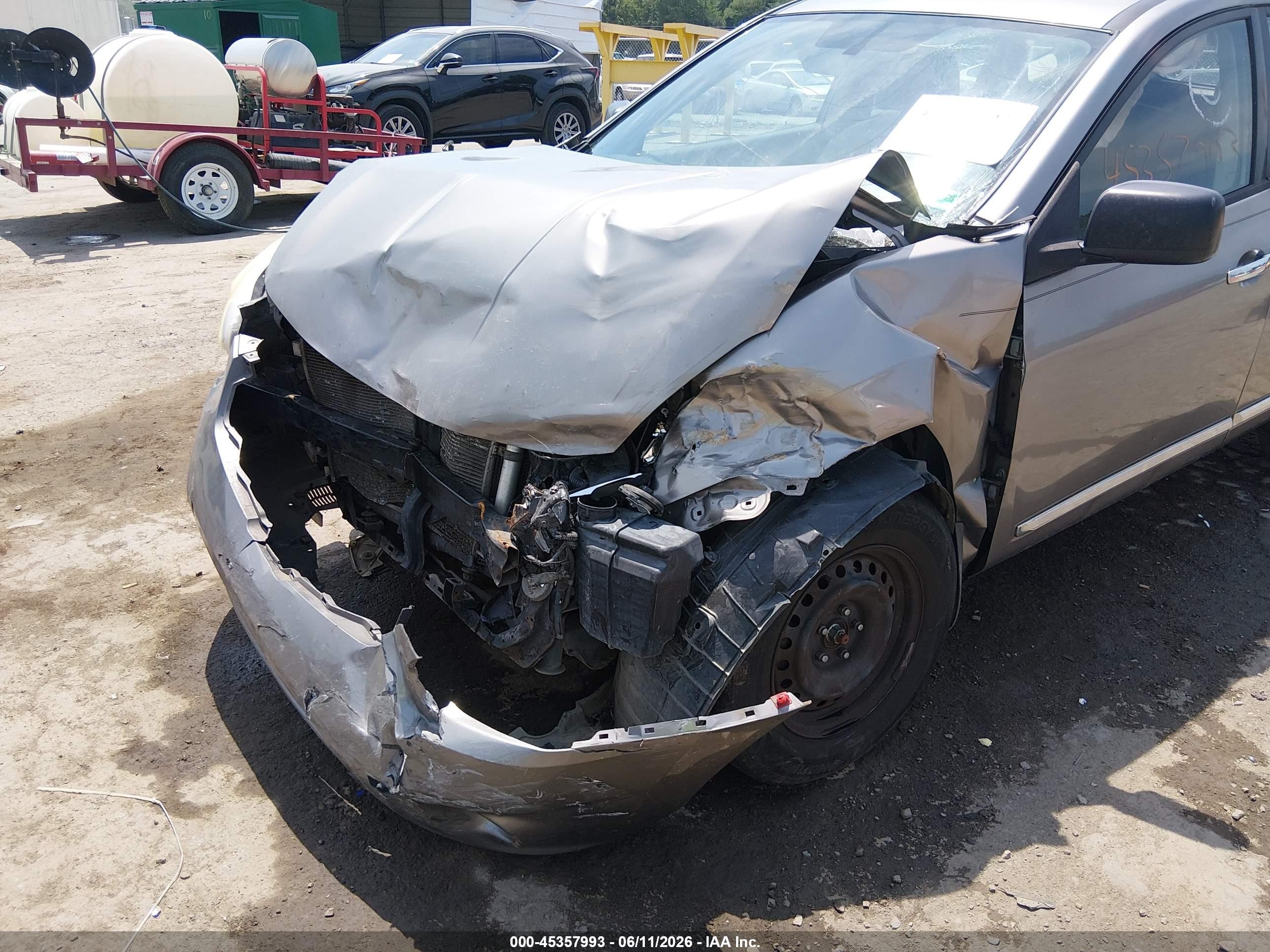 2013 Nissan Rogue S Gray vin: JN8AS5MT5DW525336