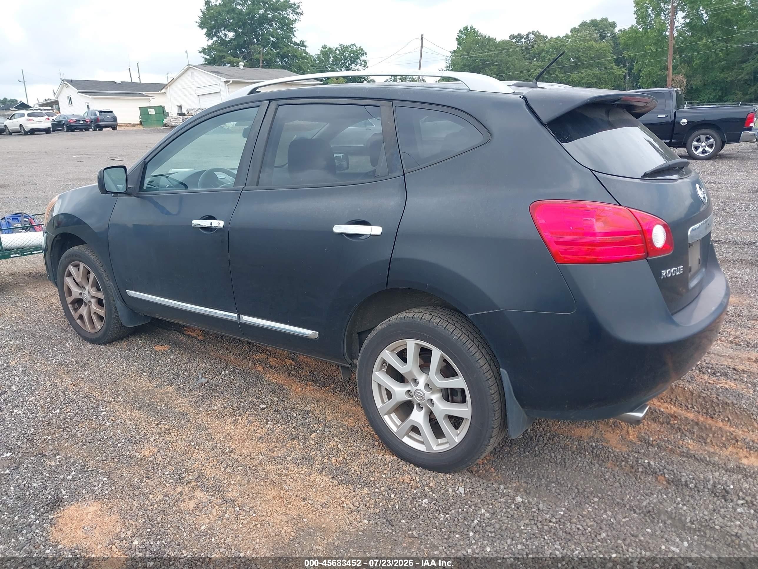 2013 Nissan Rogue Sv W/sl Pkg Black vin: JN8AS5MT5DW532805