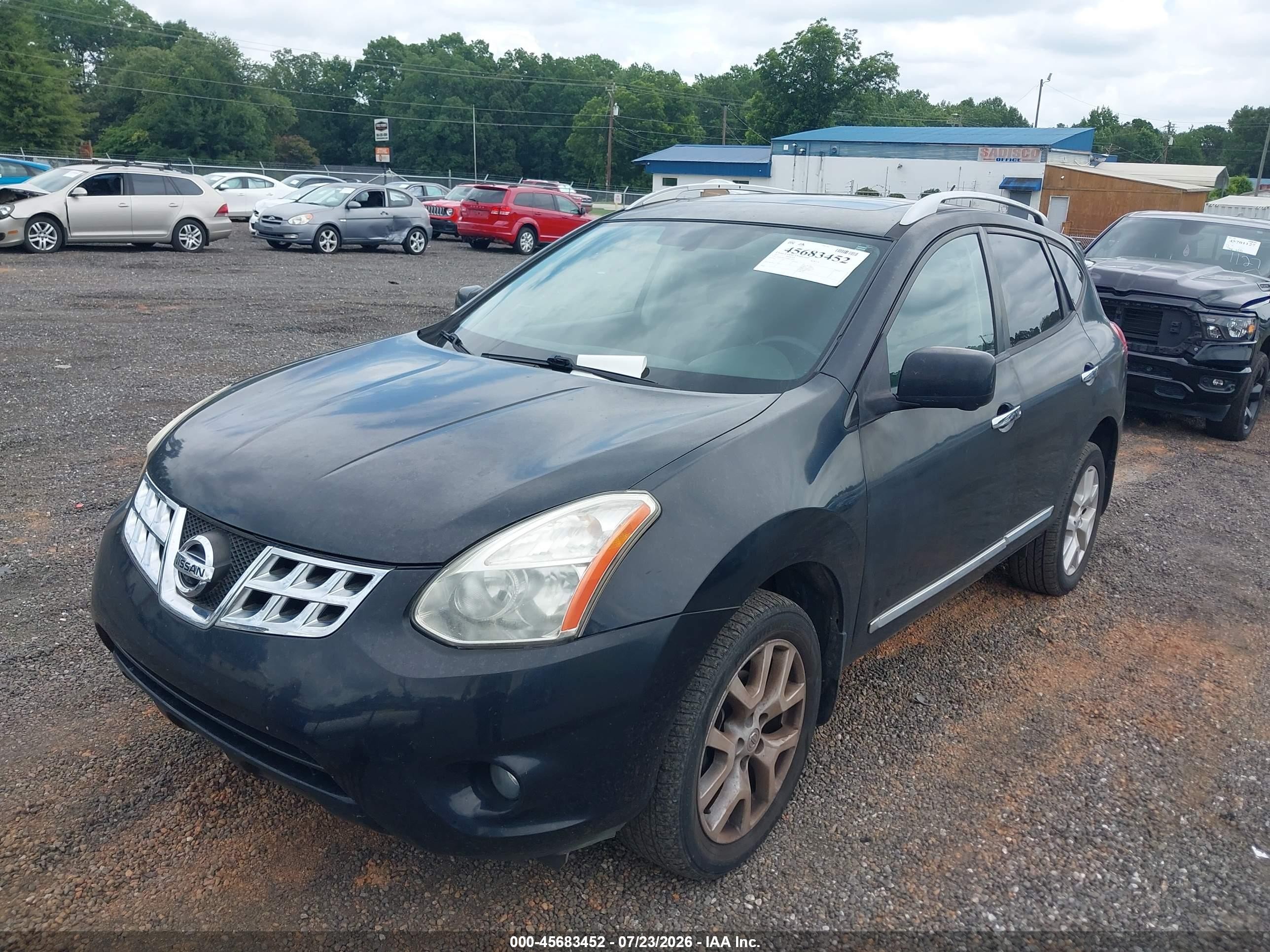2013 Nissan Rogue Sv W/sl Pkg Black vin: JN8AS5MT5DW532805