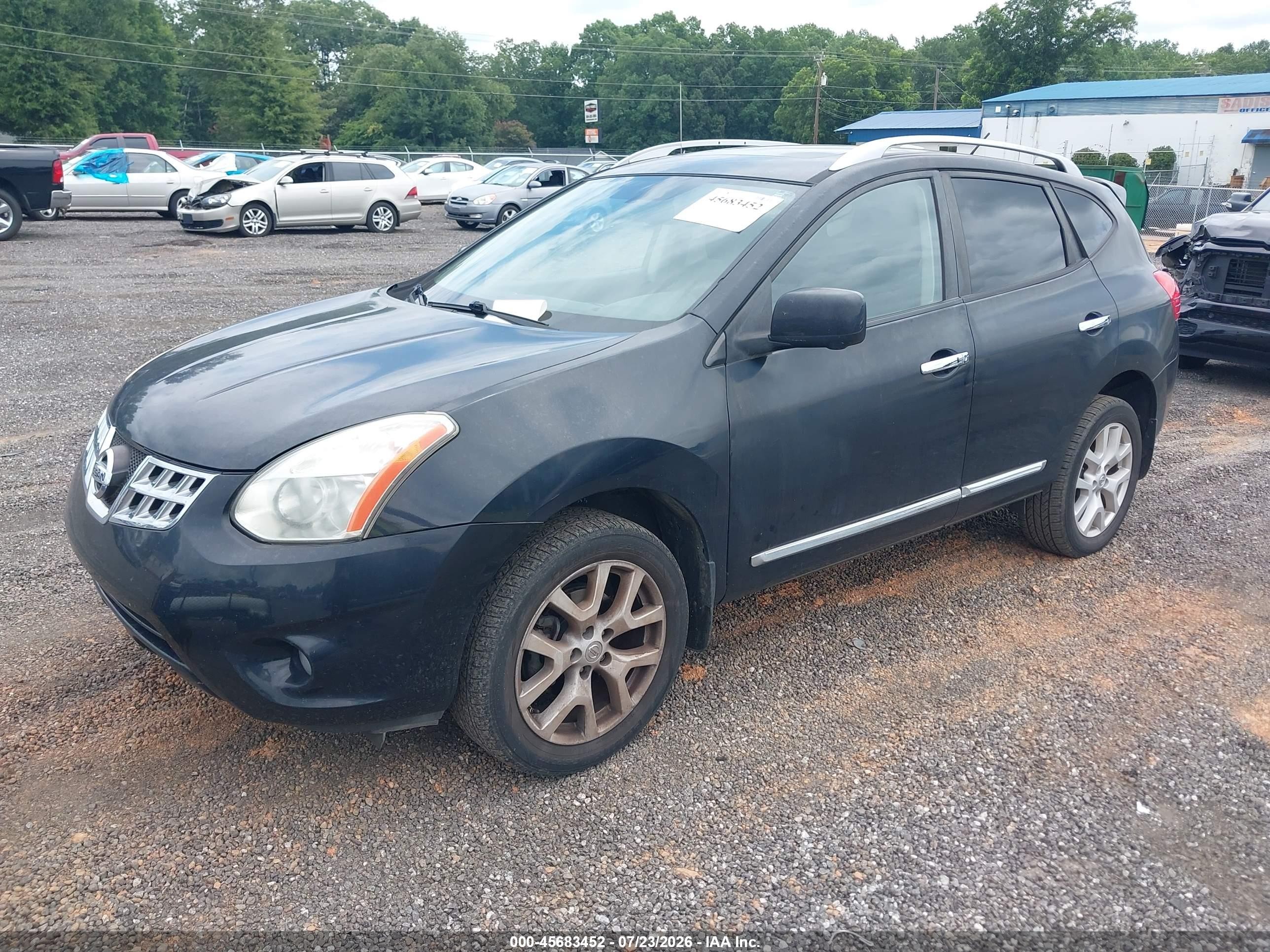 2013 Nissan Rogue Sv W/sl Pkg Black vin: JN8AS5MT5DW532805