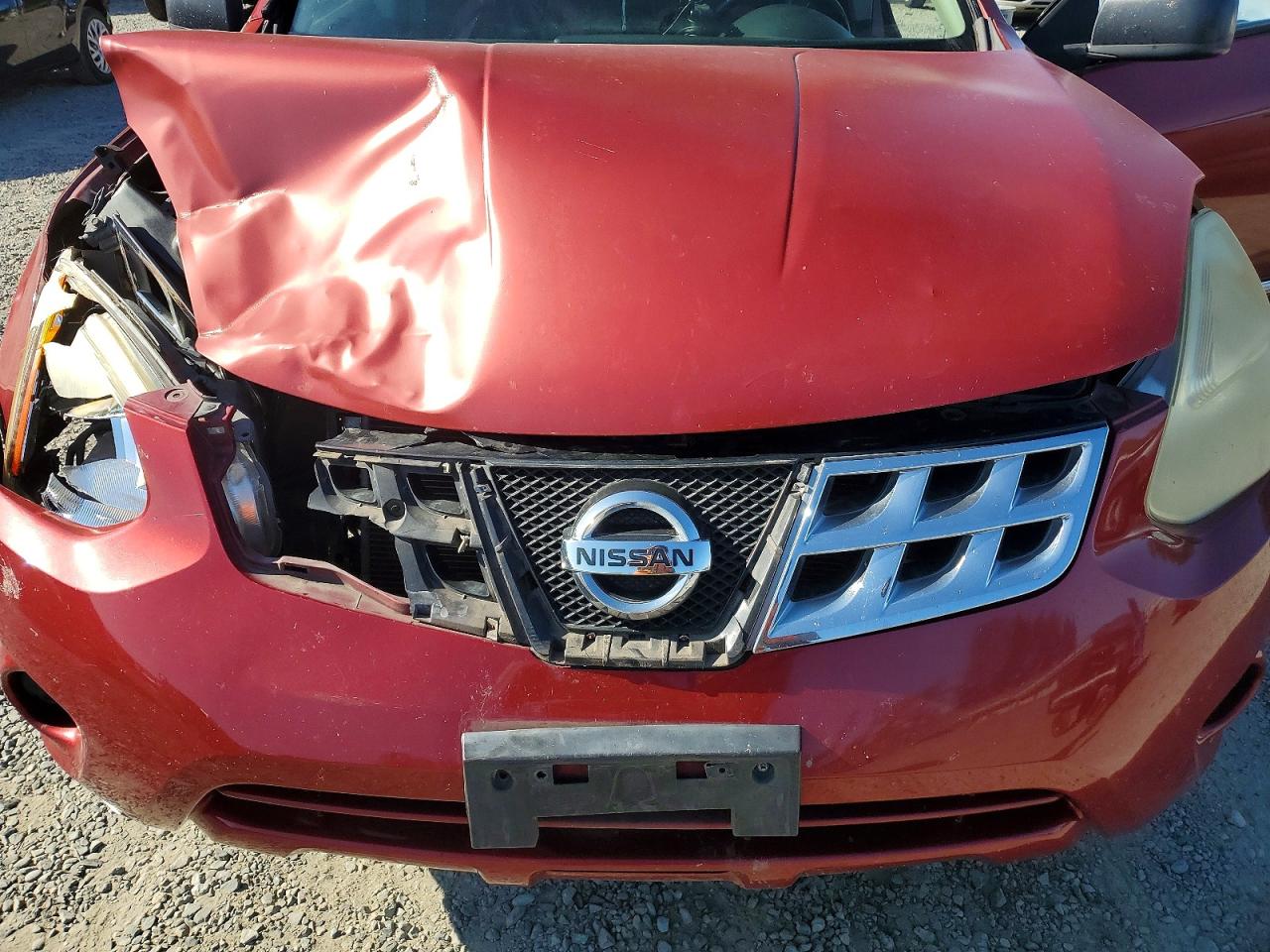2013 Nissan Rogue S Red vin: JN8AS5MT5DW536398