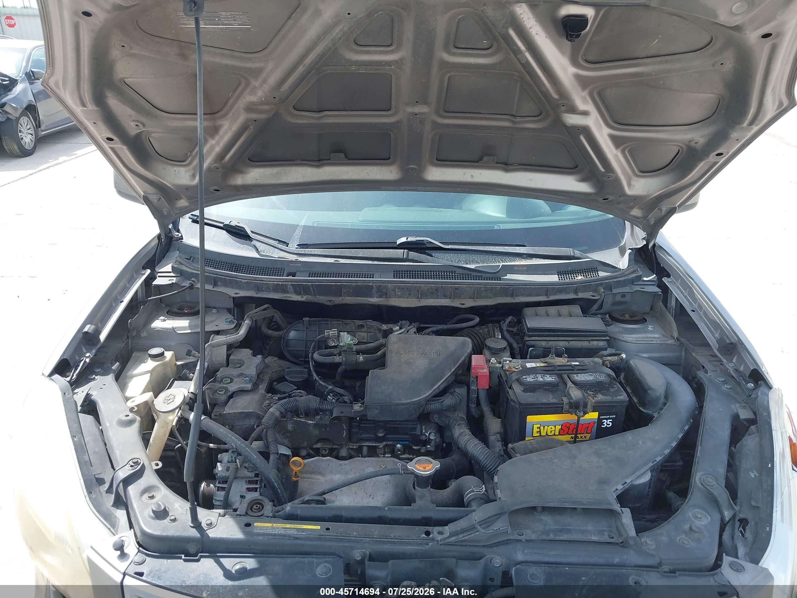 2013 Nissan Rogue S Серый vin: JN8AS5MT5DW549491
