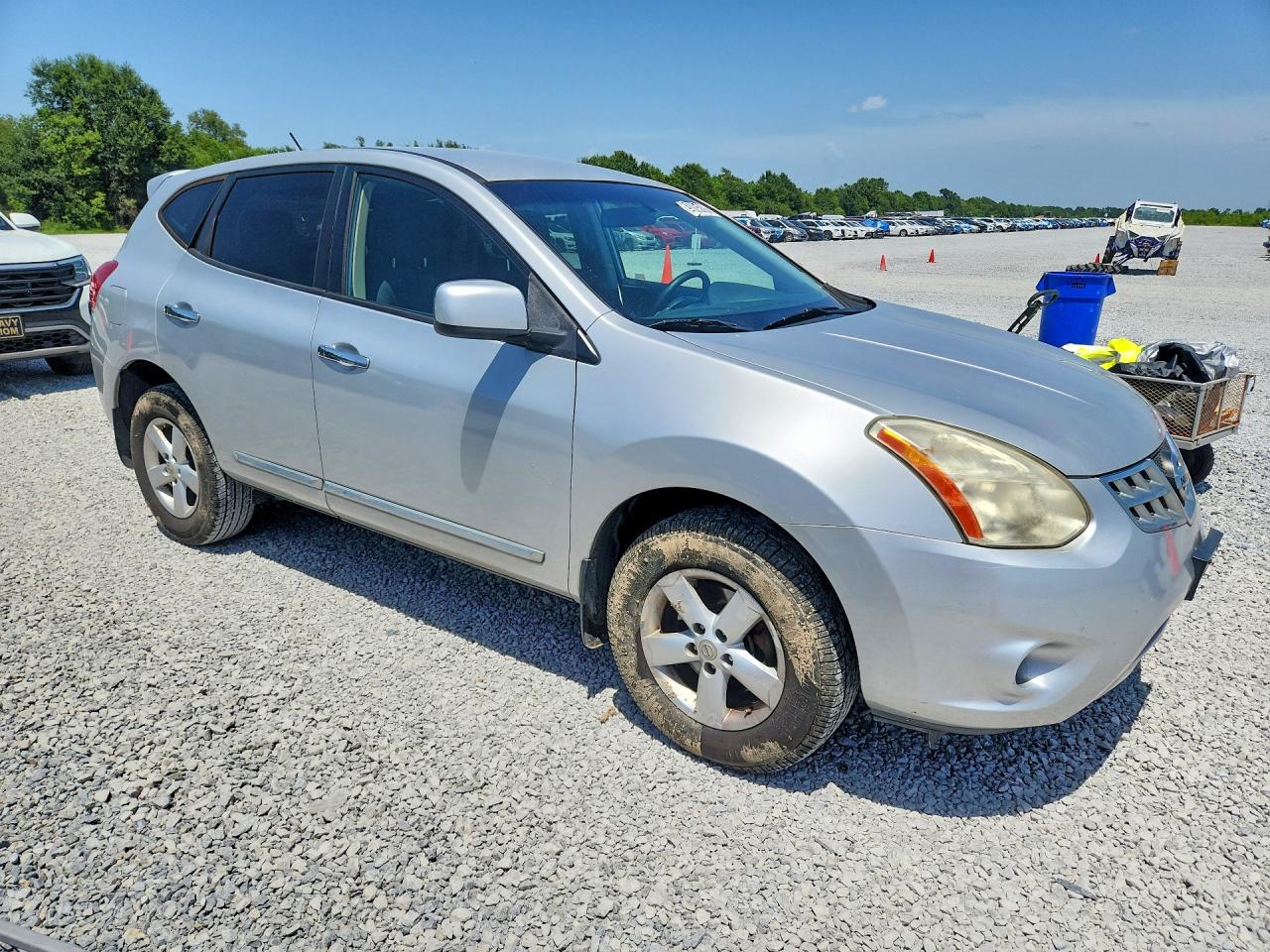 2013 Nissan Rogue S Silver vin: JN8AS5MT5DW549717