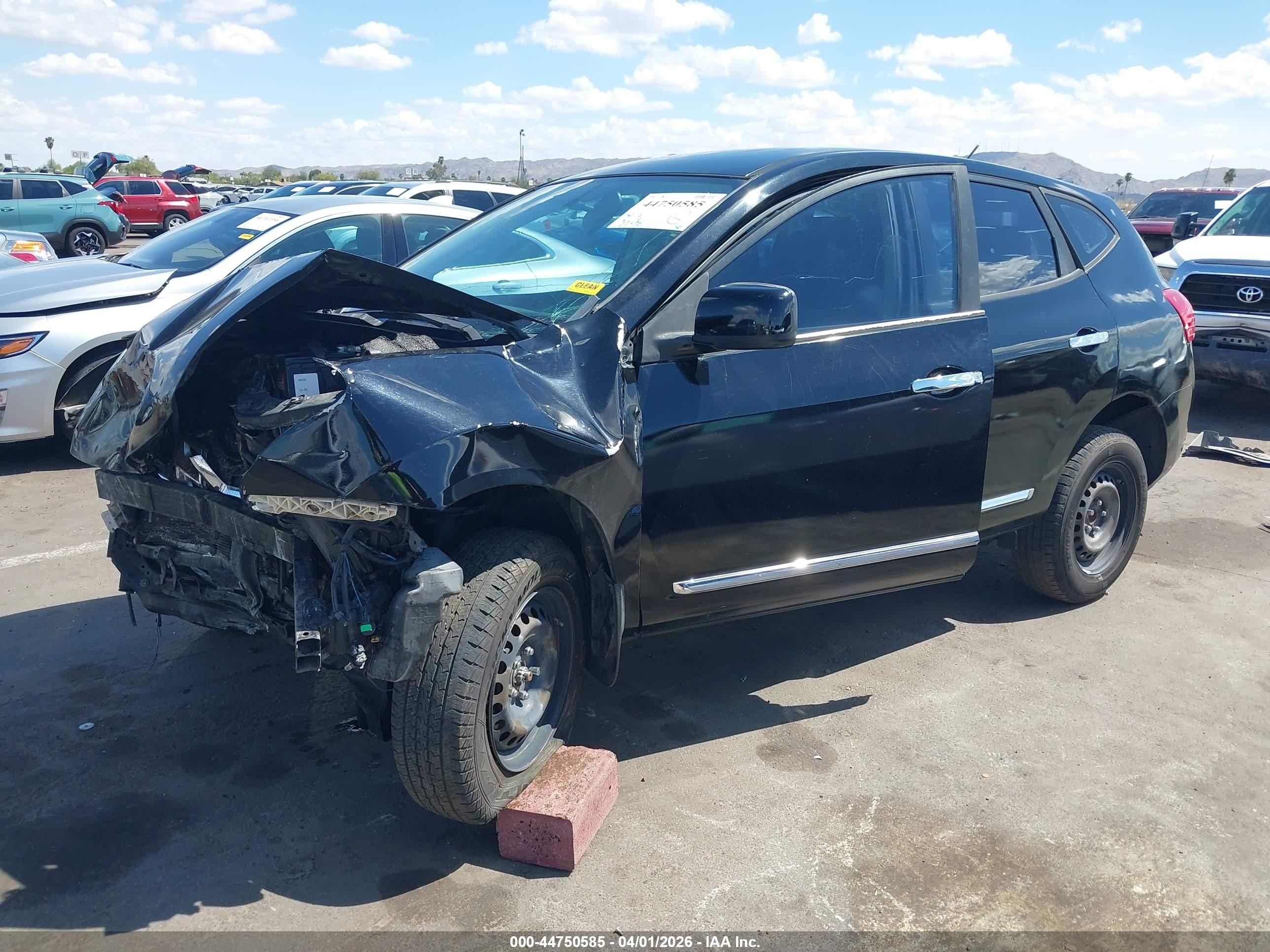 2014 Nissan Rogue Select S Black vin: JN8AS5MT5EW603096
