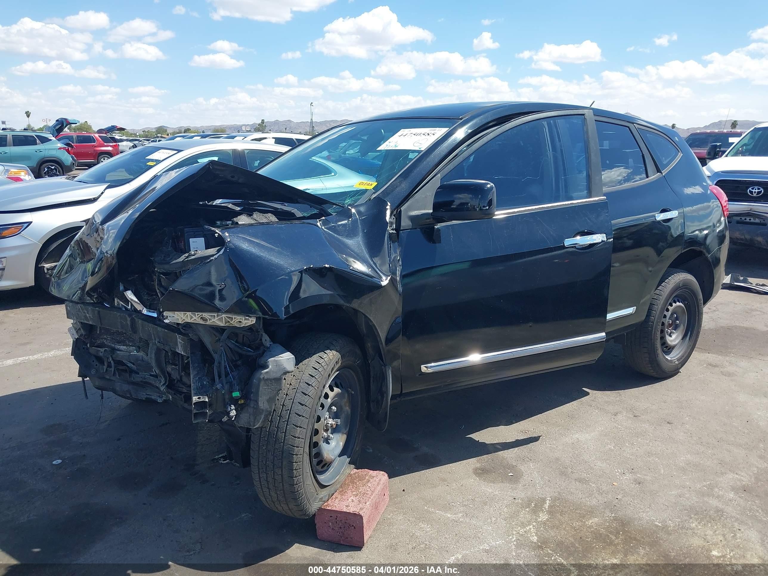 2014 Nissan Rogue Select S Black vin: JN8AS5MT5EW603096