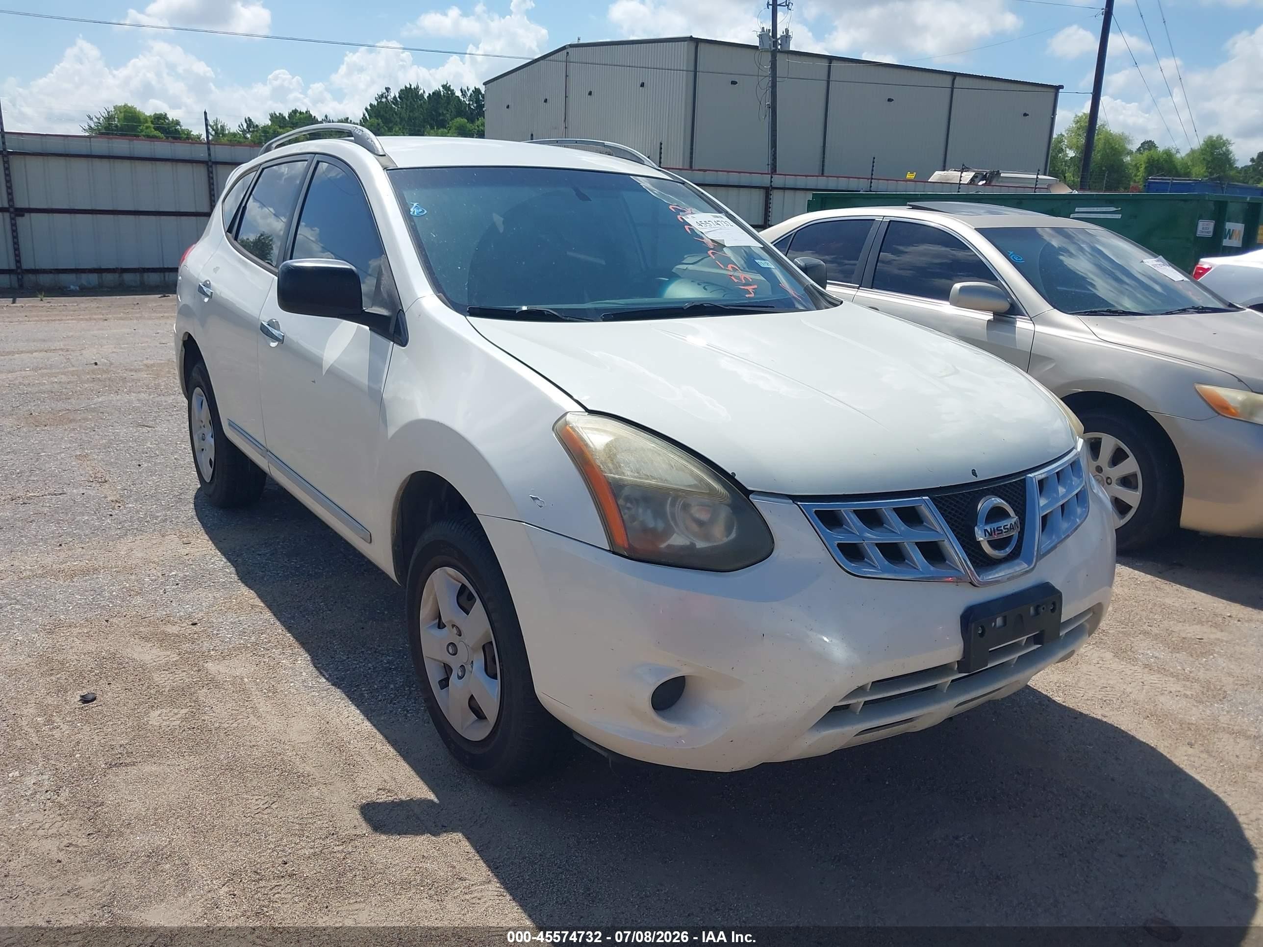 2014 Nissan Rogue Select S White vin: JN8AS5MT5EW618262