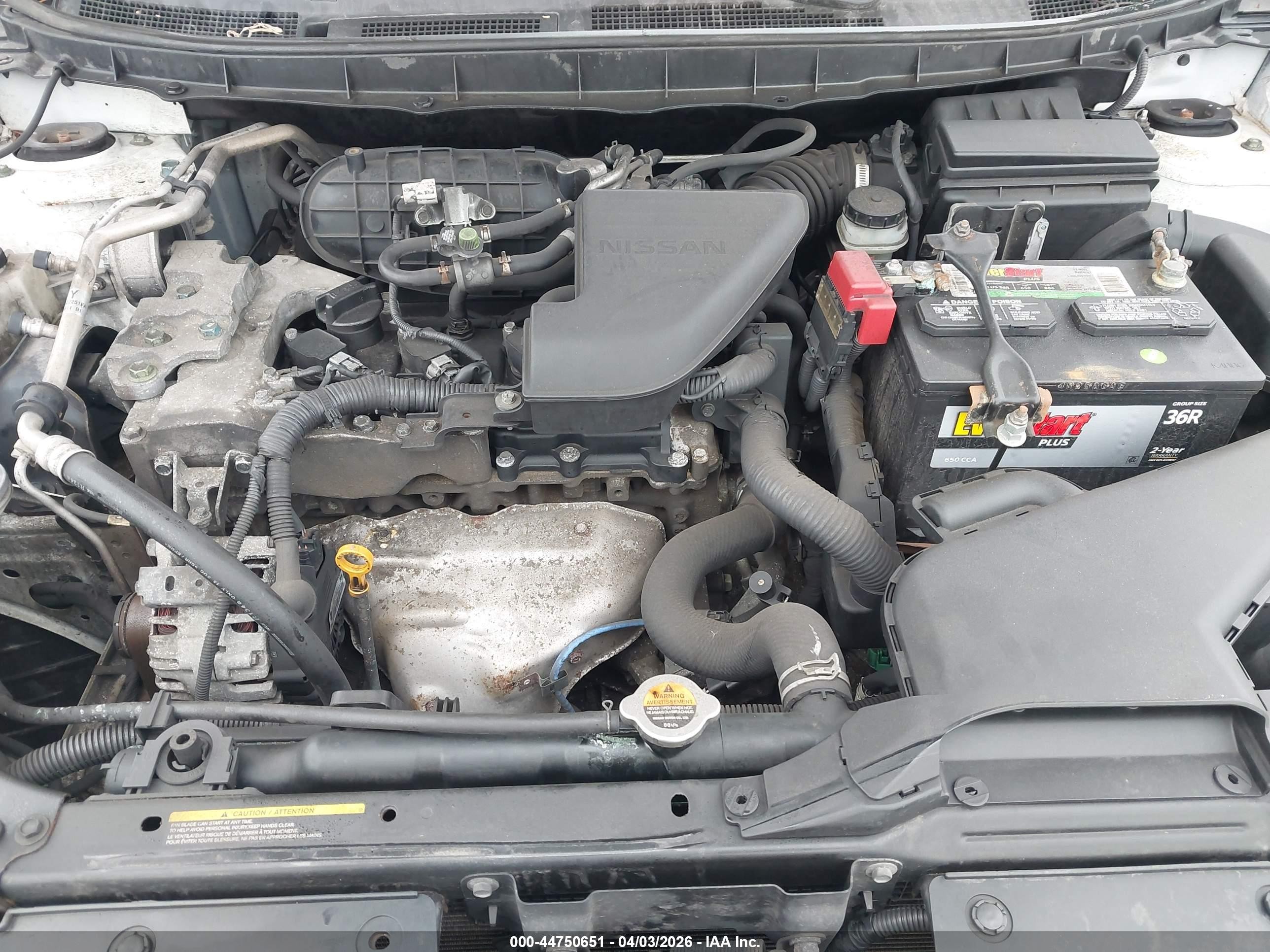 2014 Nissan Rogue Select S White vin: JN8AS5MT5EW621694