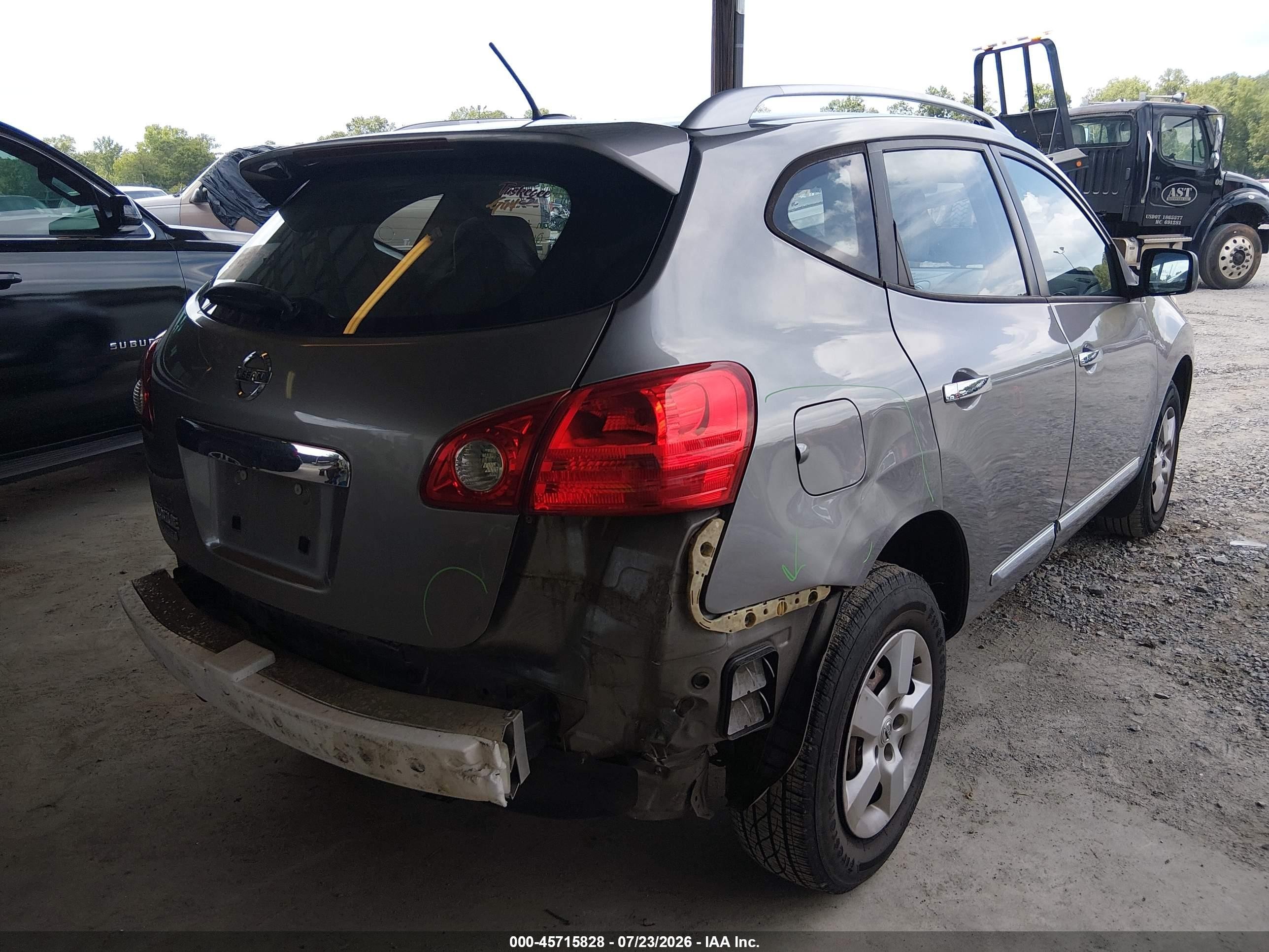 2015 Nissan Rogue Select S Gray vin: JN8AS5MT5FW154584