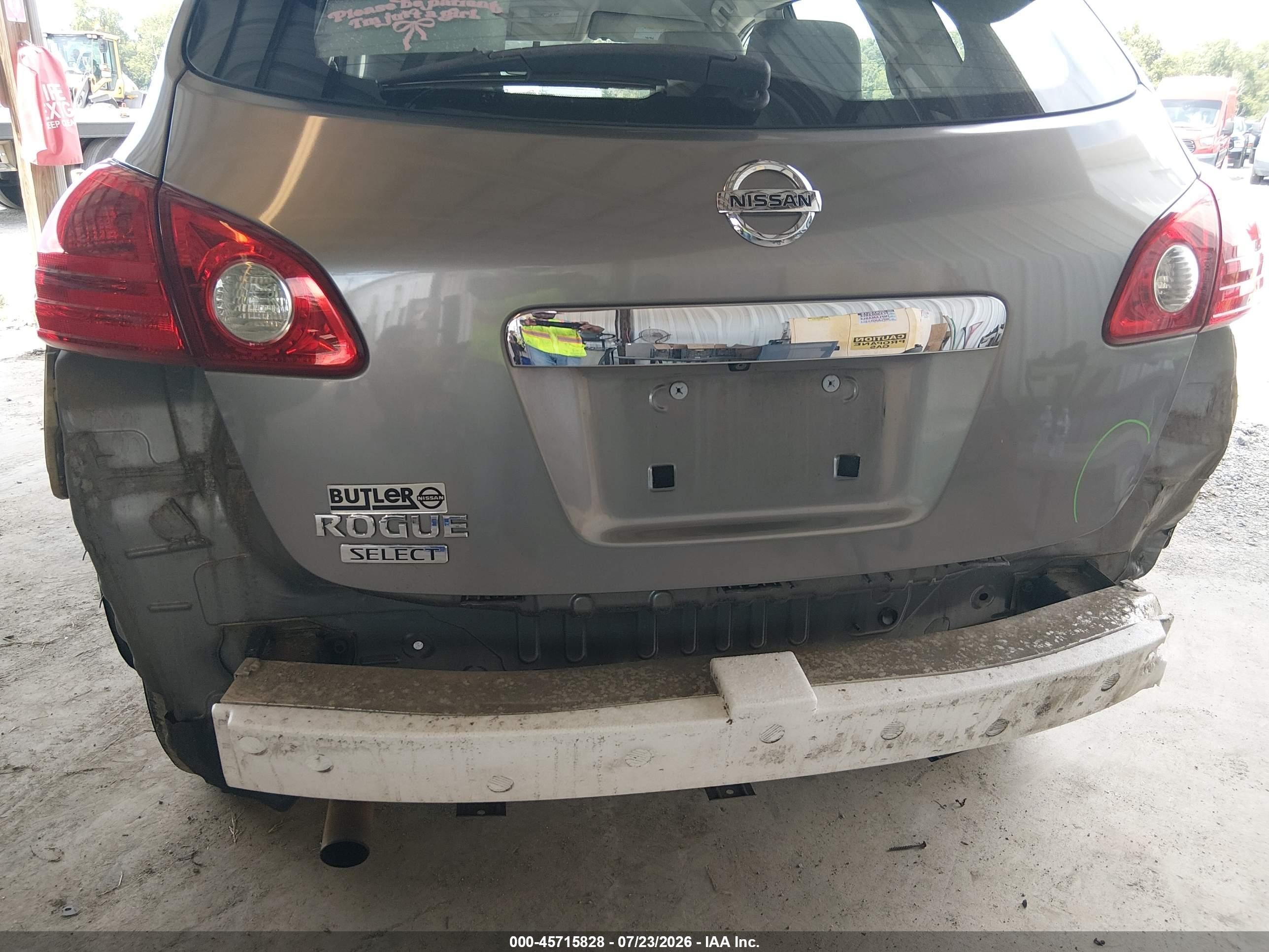 2015 Nissan Rogue Select S Gray vin: JN8AS5MT5FW154584