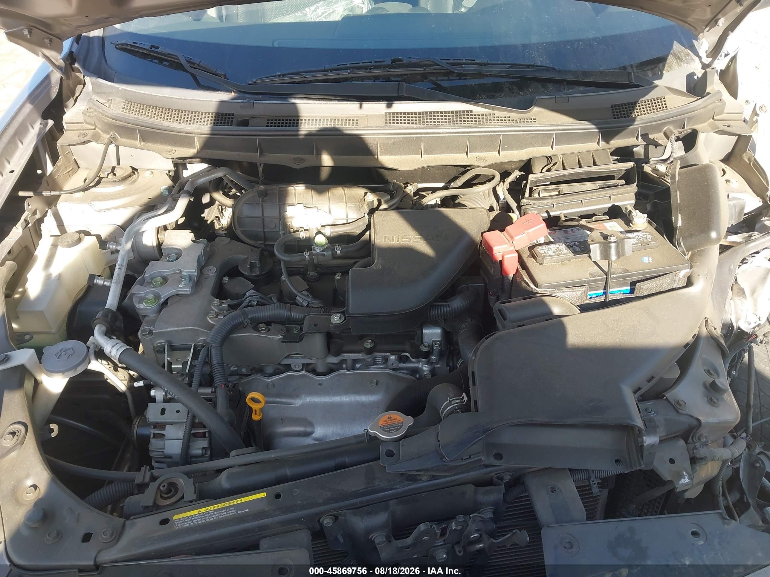 2015 Nissan Rogue Select S Серый vin: JN8AS5MT5FW661193