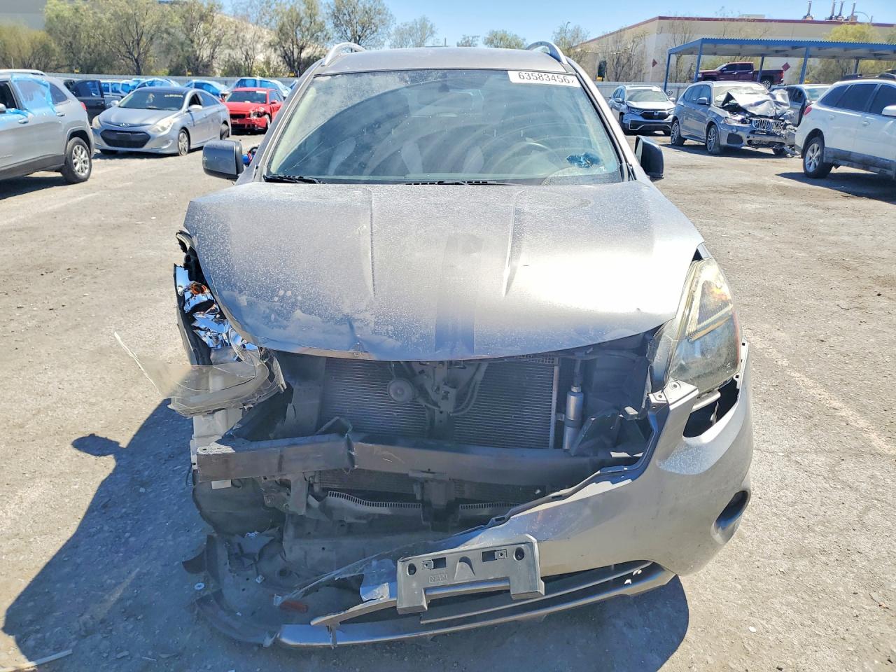 2015 Nissan Rogue Select S Gray vin: JN8AS5MT5FW662148