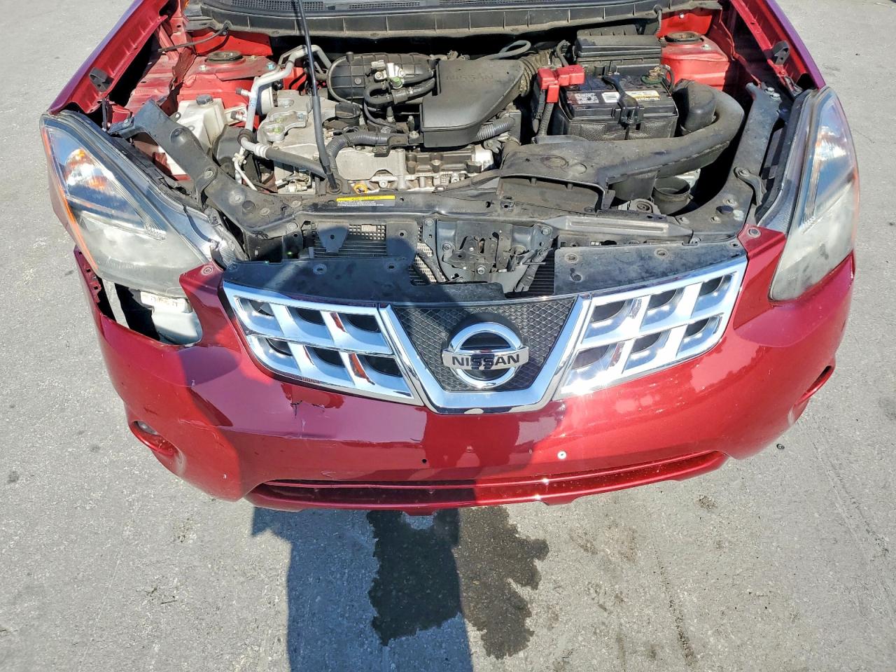 2015 Nissan Rogue Select S Red vin: JN8AS5MT5FW663347