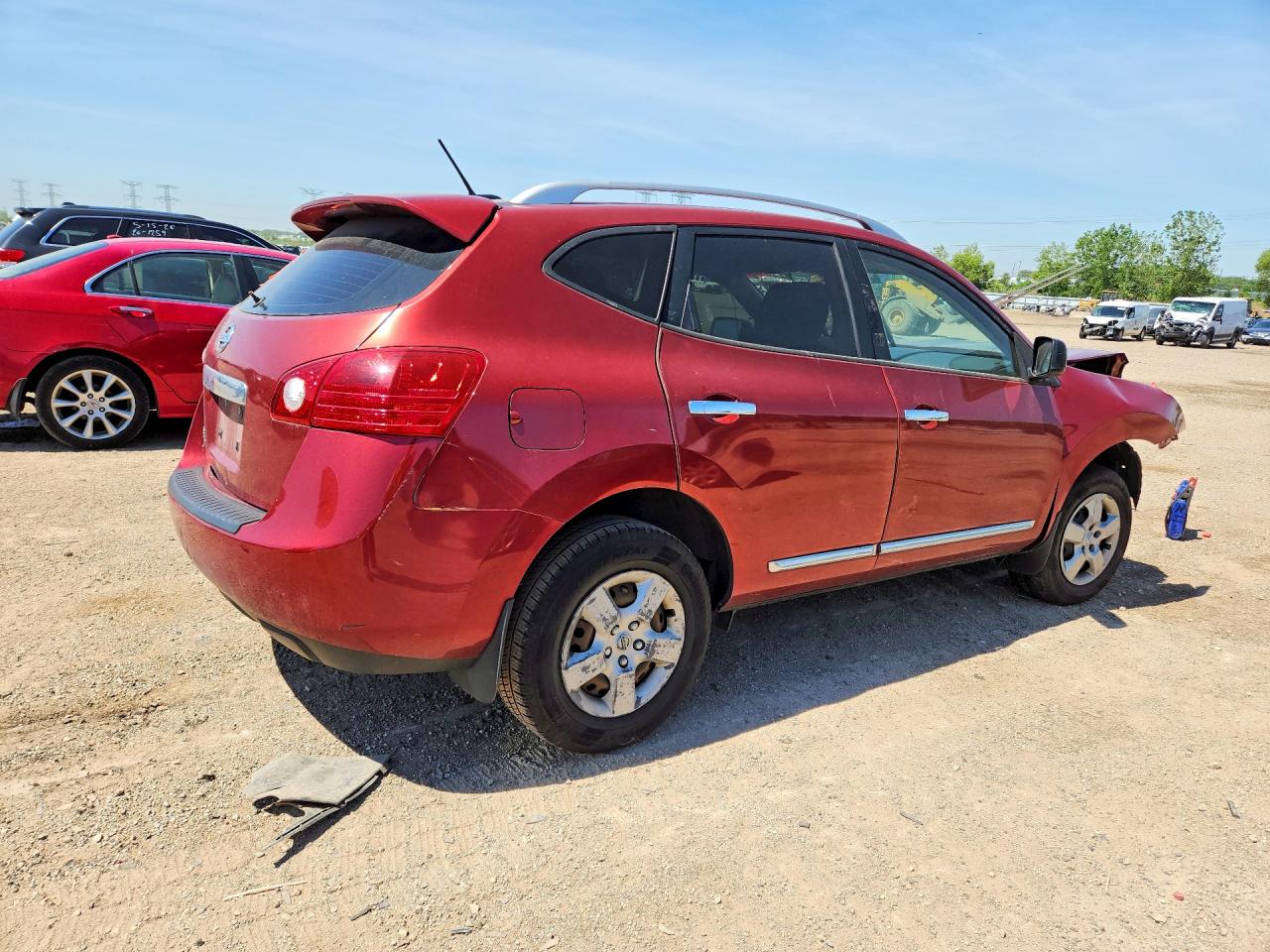2015 Nissan Rogue Select S Red vin: JN8AS5MT5FW663655