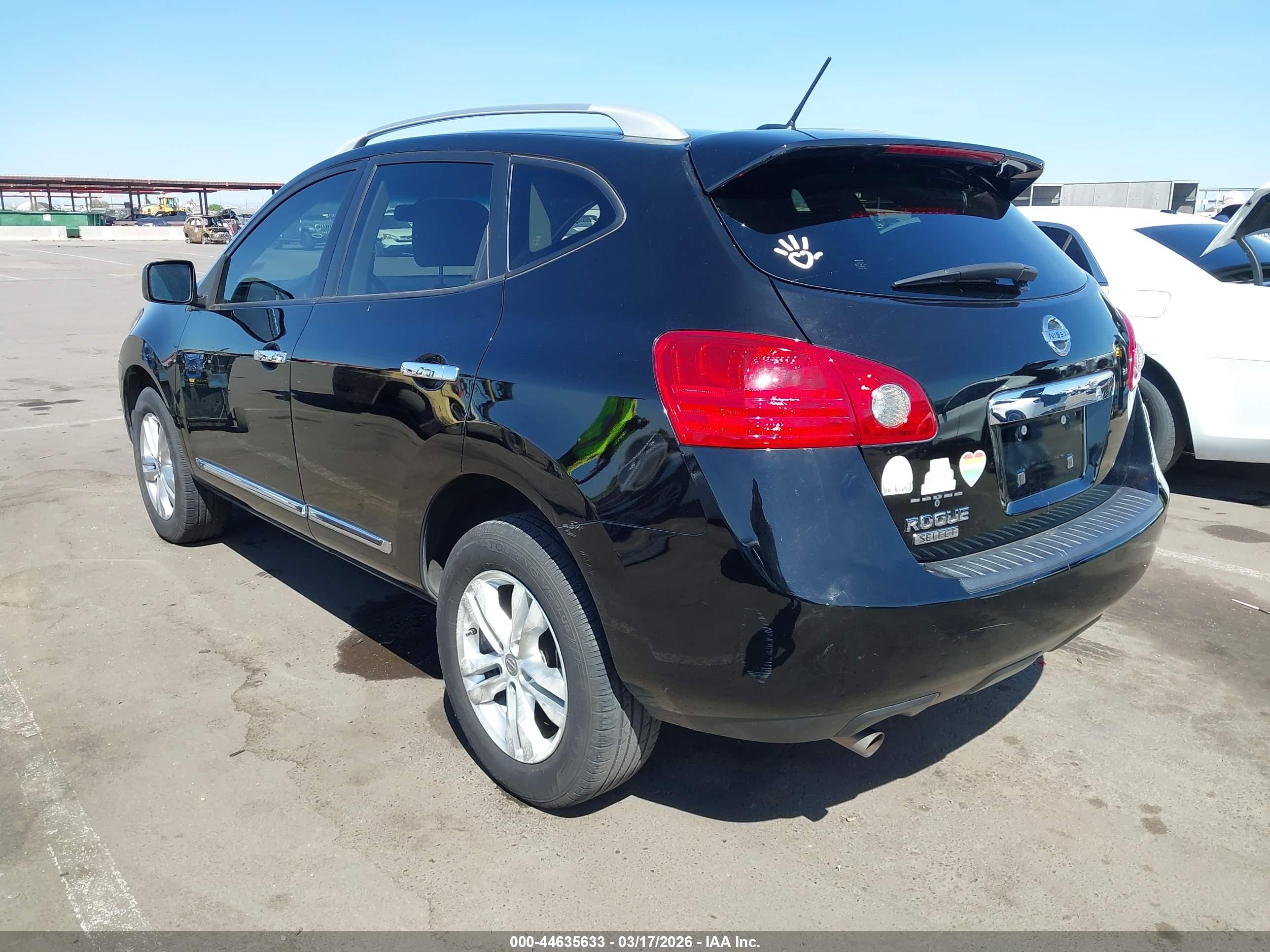 2015 Nissan Rogue Select S Black vin: JN8AS5MT5FW671450