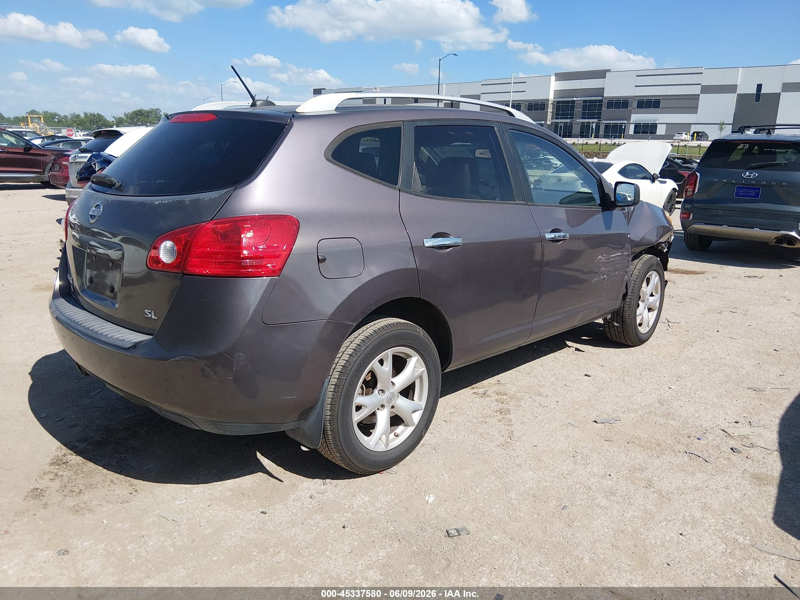 2010 Nissan Rogue Sl Gray vin: JN8AS5MT6AW015931