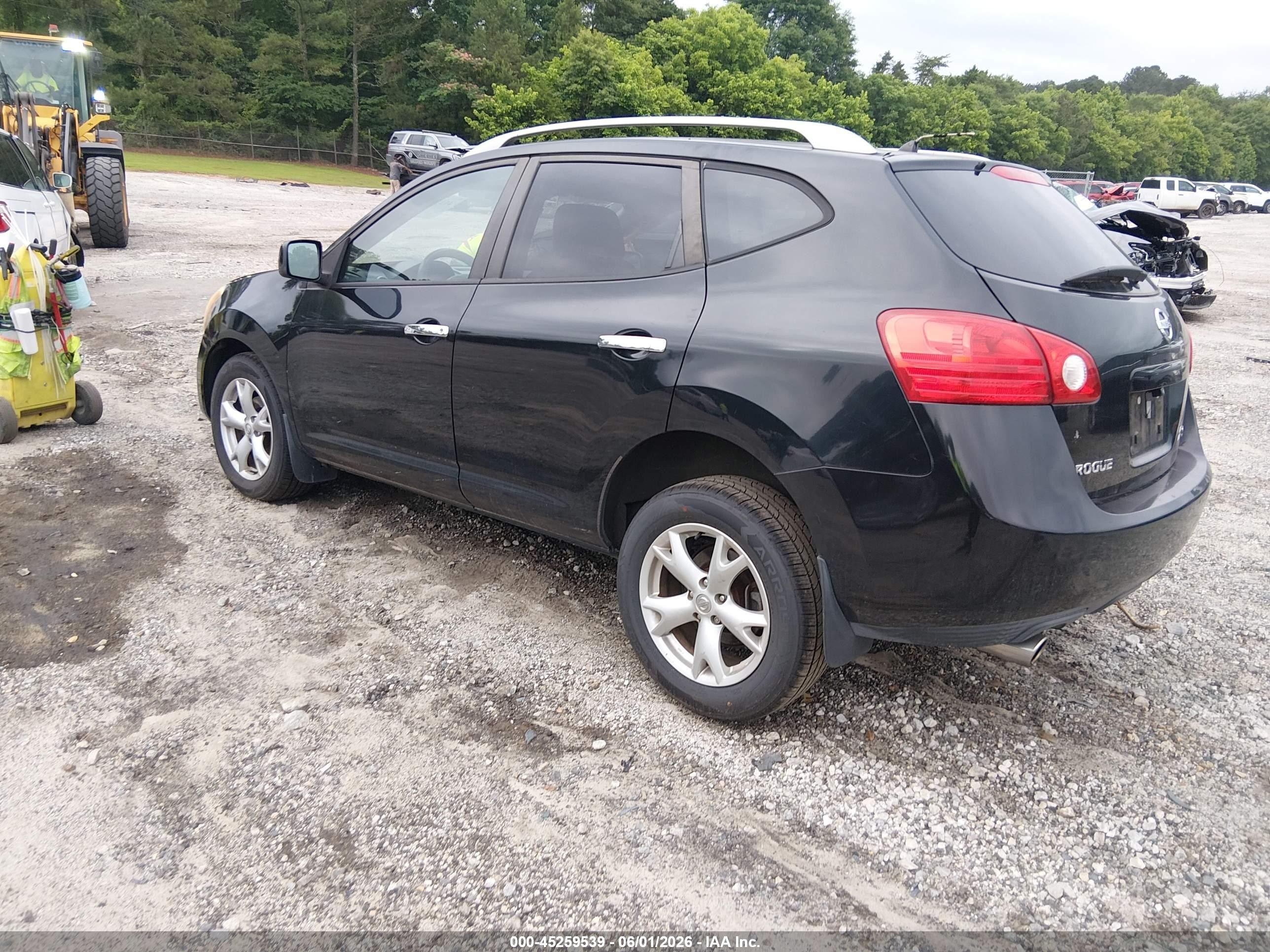 2010 Nissan Rogue Sl Black vin: JN8AS5MT6AW025892