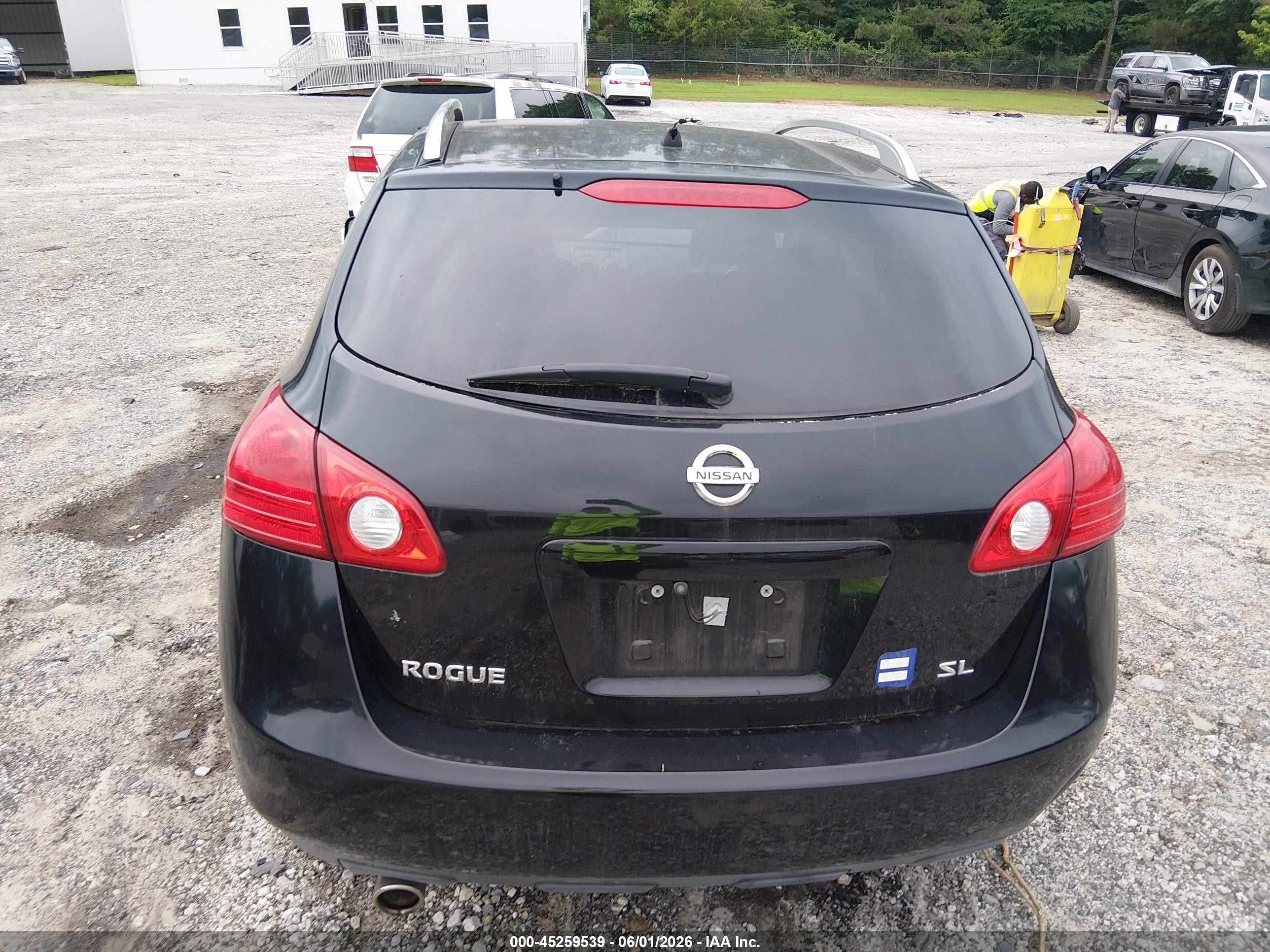 2010 Nissan Rogue Sl Black vin: JN8AS5MT6AW025892