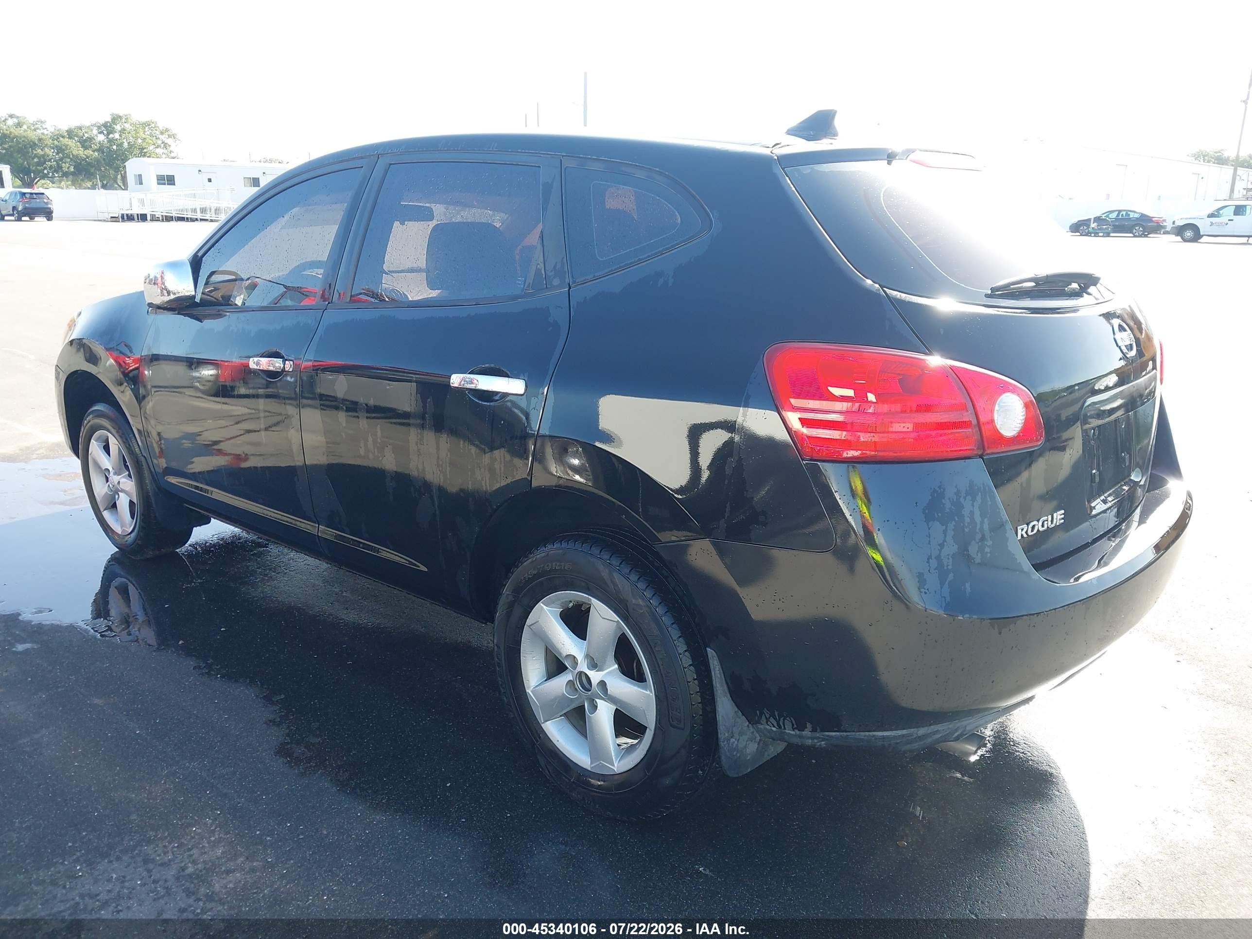 2010 Nissan Rogue S Black vin: JN8AS5MT6AW505091