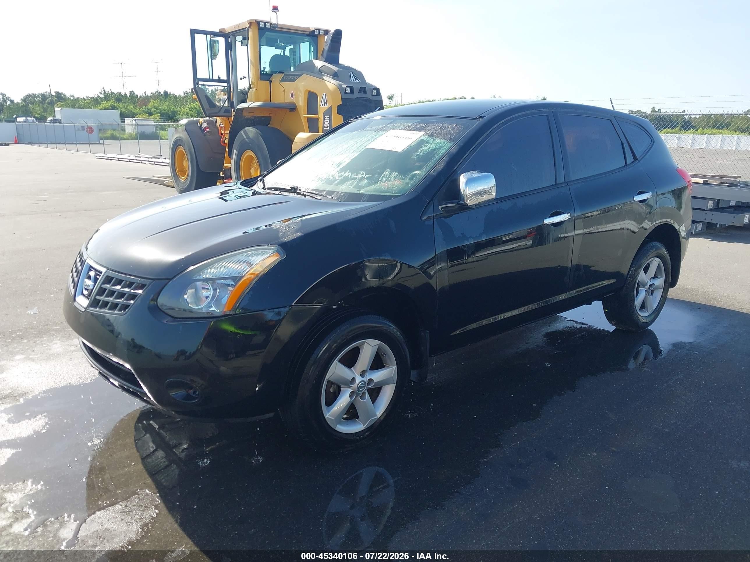 2010 Nissan Rogue S Black vin: JN8AS5MT6AW505091