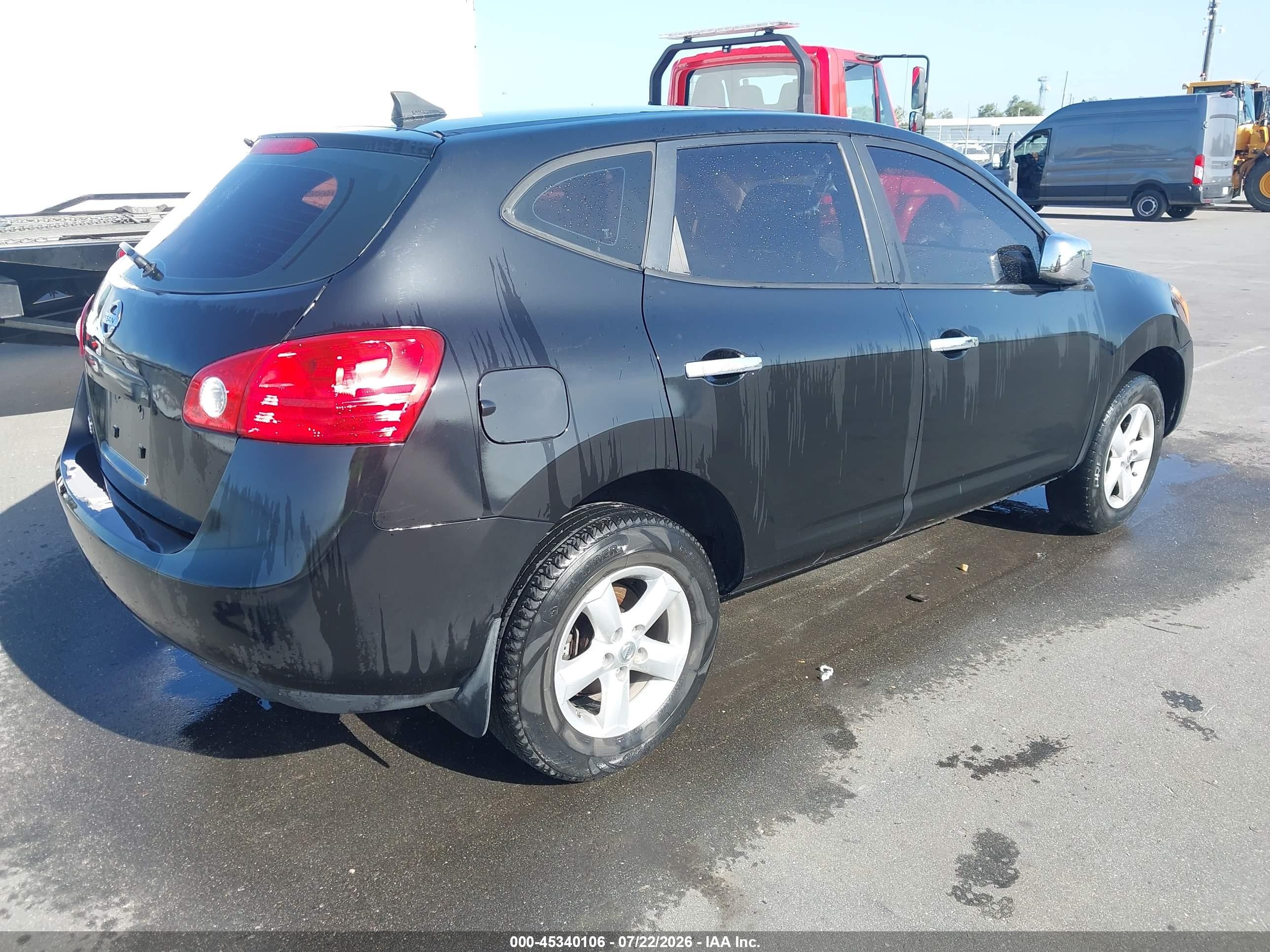 2010 Nissan Rogue S Black vin: JN8AS5MT6AW505091