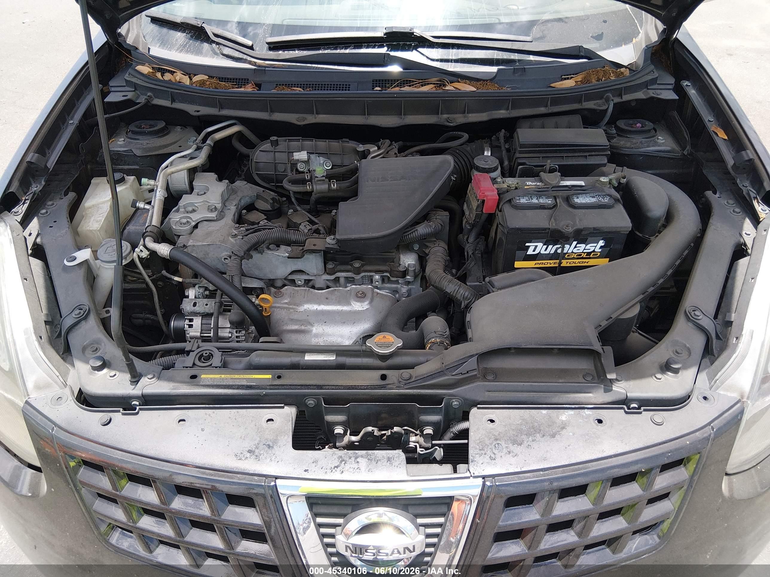 2010 Nissan Rogue S Black vin: JN8AS5MT6AW505091