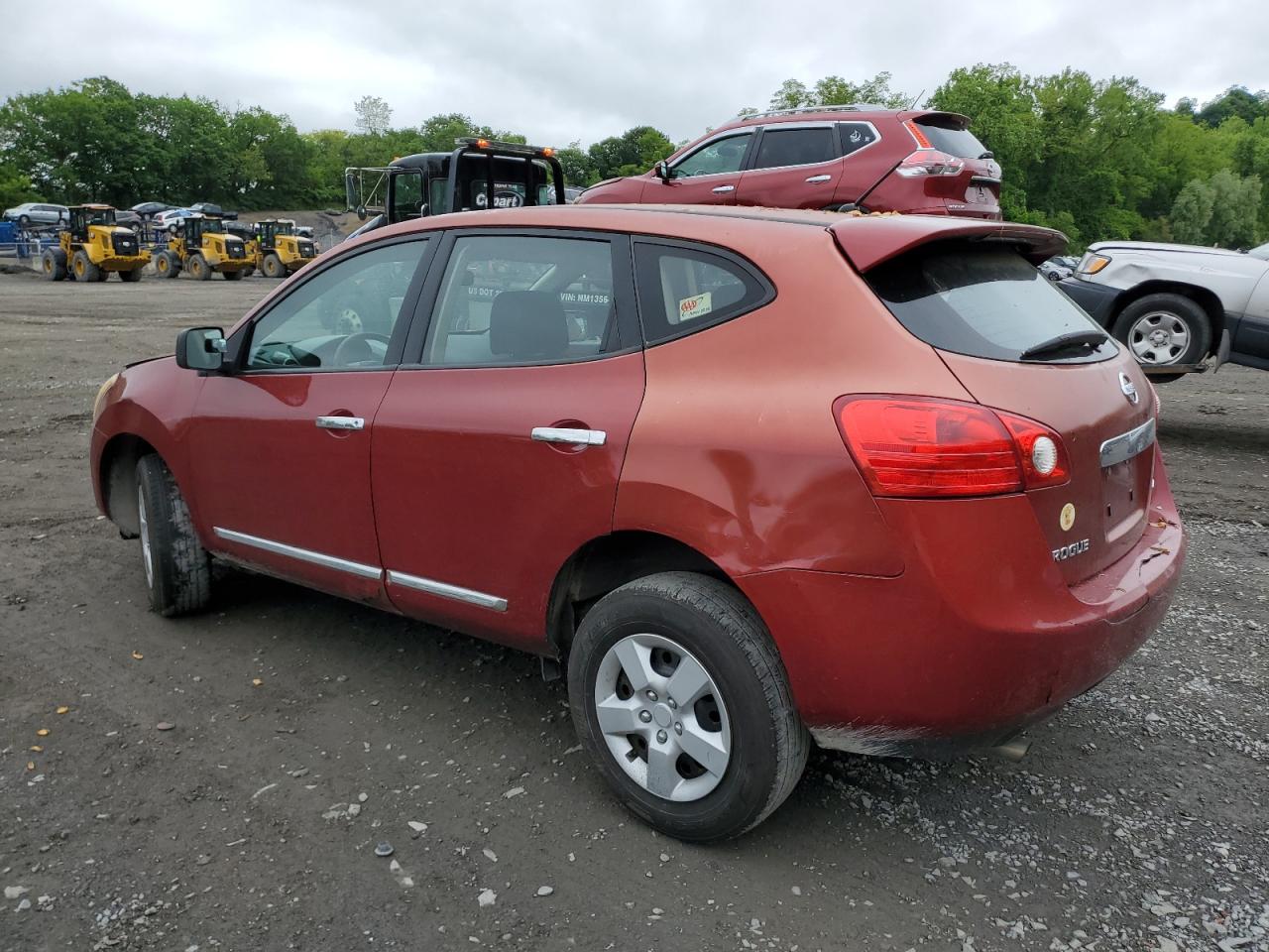 2011 Nissan Rogue S Red vin: JN8AS5MT6BW187362