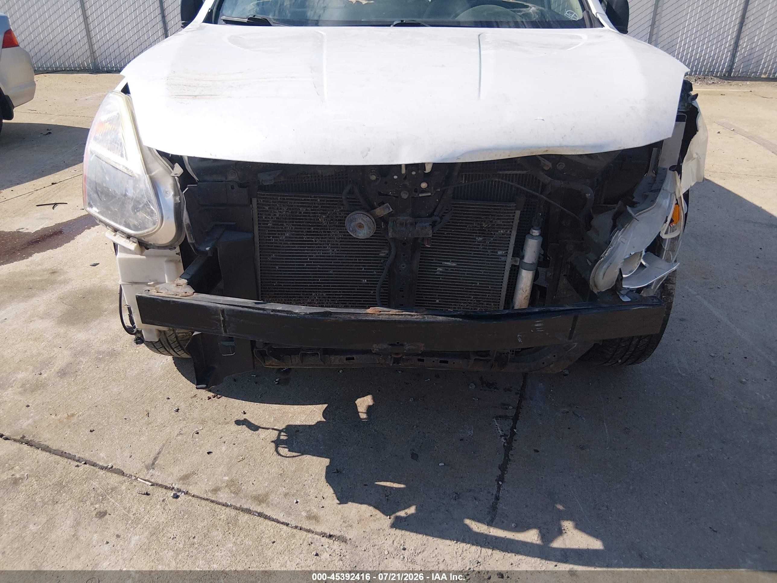 2012 Nissan Rogue S White vin: JN8AS5MT6CW250803