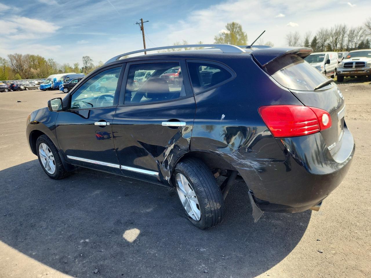 2012 Nissan Rogue S Black vin: JN8AS5MT6CW254575