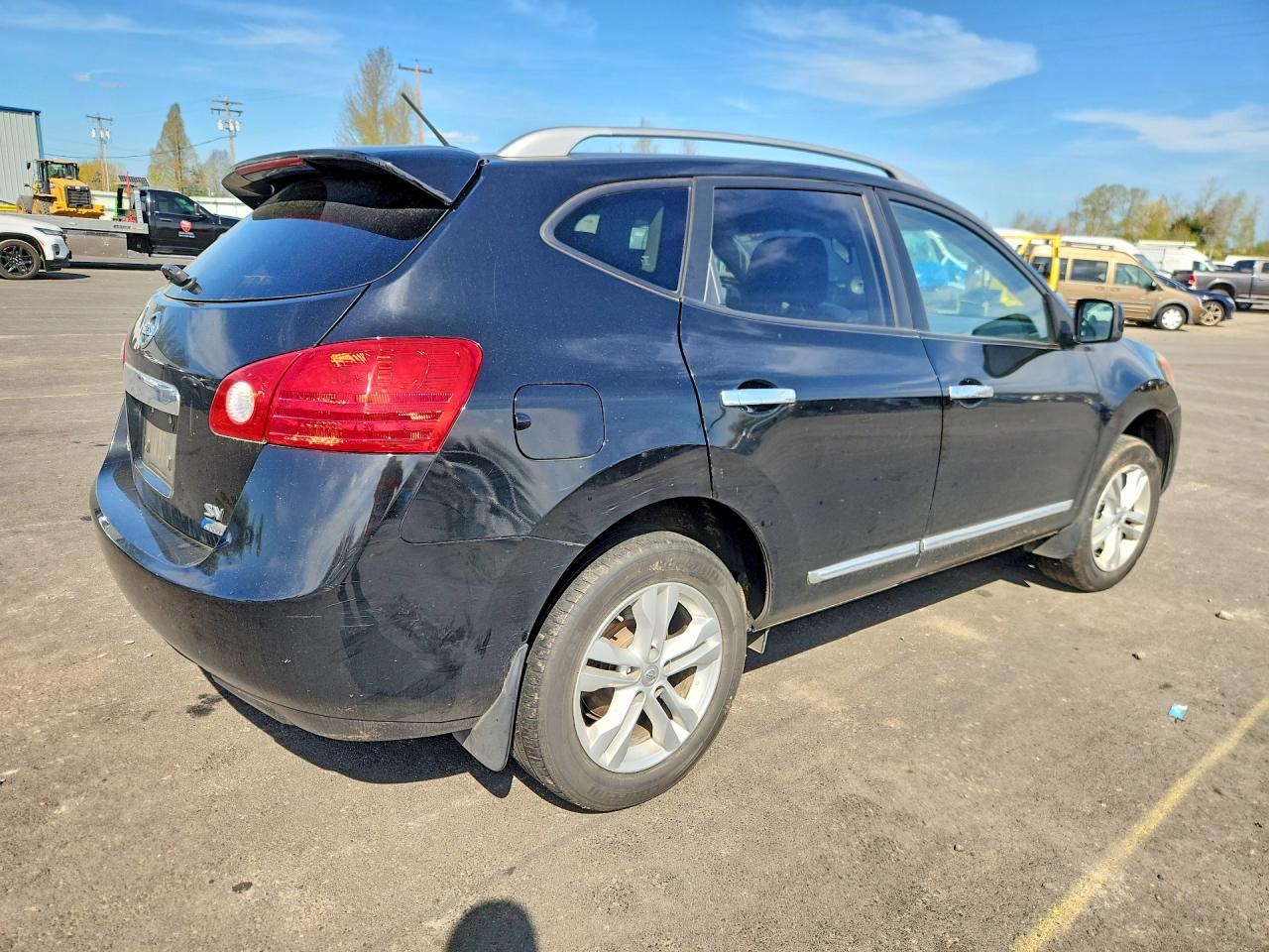 2012 Nissan Rogue S Black vin: JN8AS5MT6CW254575