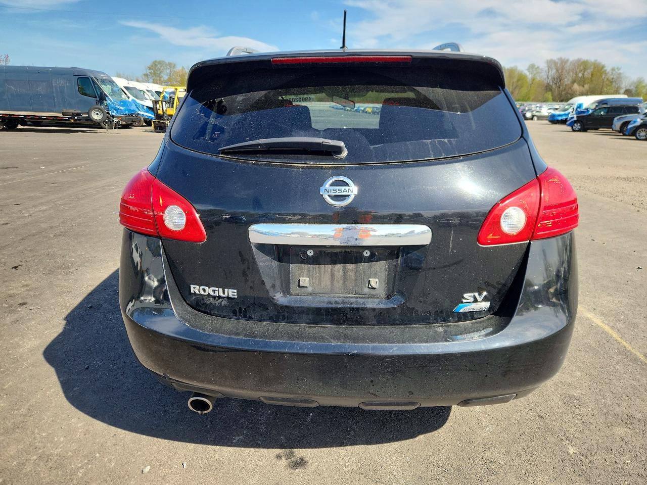 2012 Nissan Rogue S Black vin: JN8AS5MT6CW254575