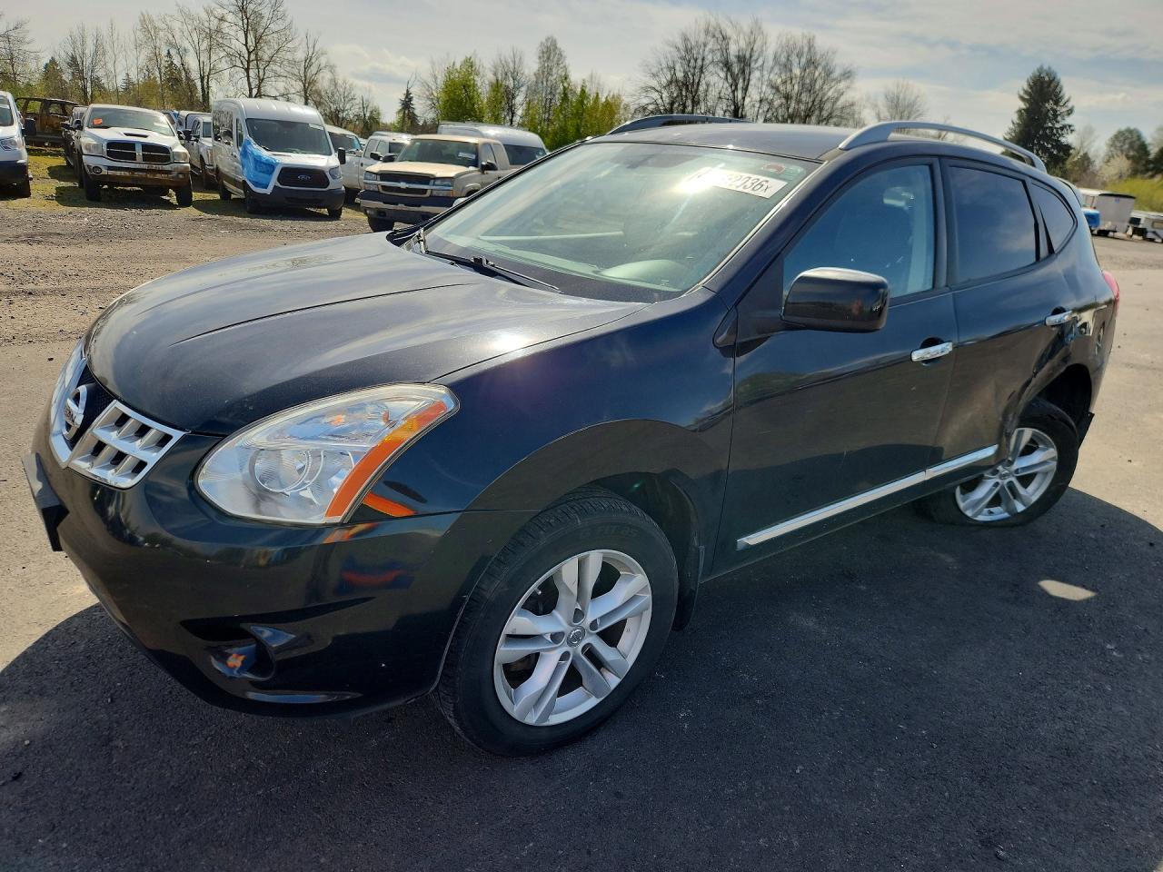 2012 Nissan Rogue S Black vin: JN8AS5MT6CW254575