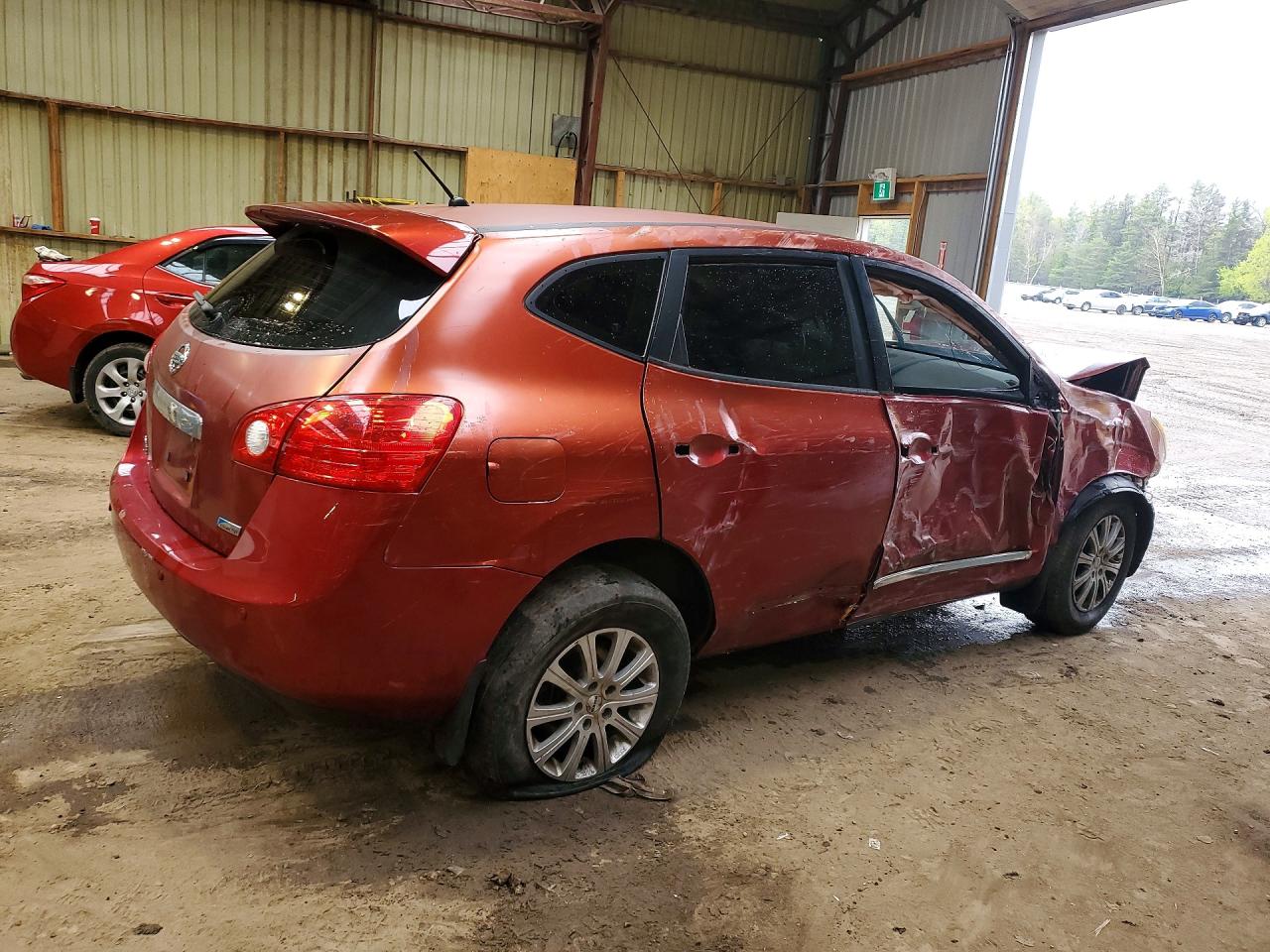 2012 Nissan Rogue S Red vin: JN8AS5MT6CW269352