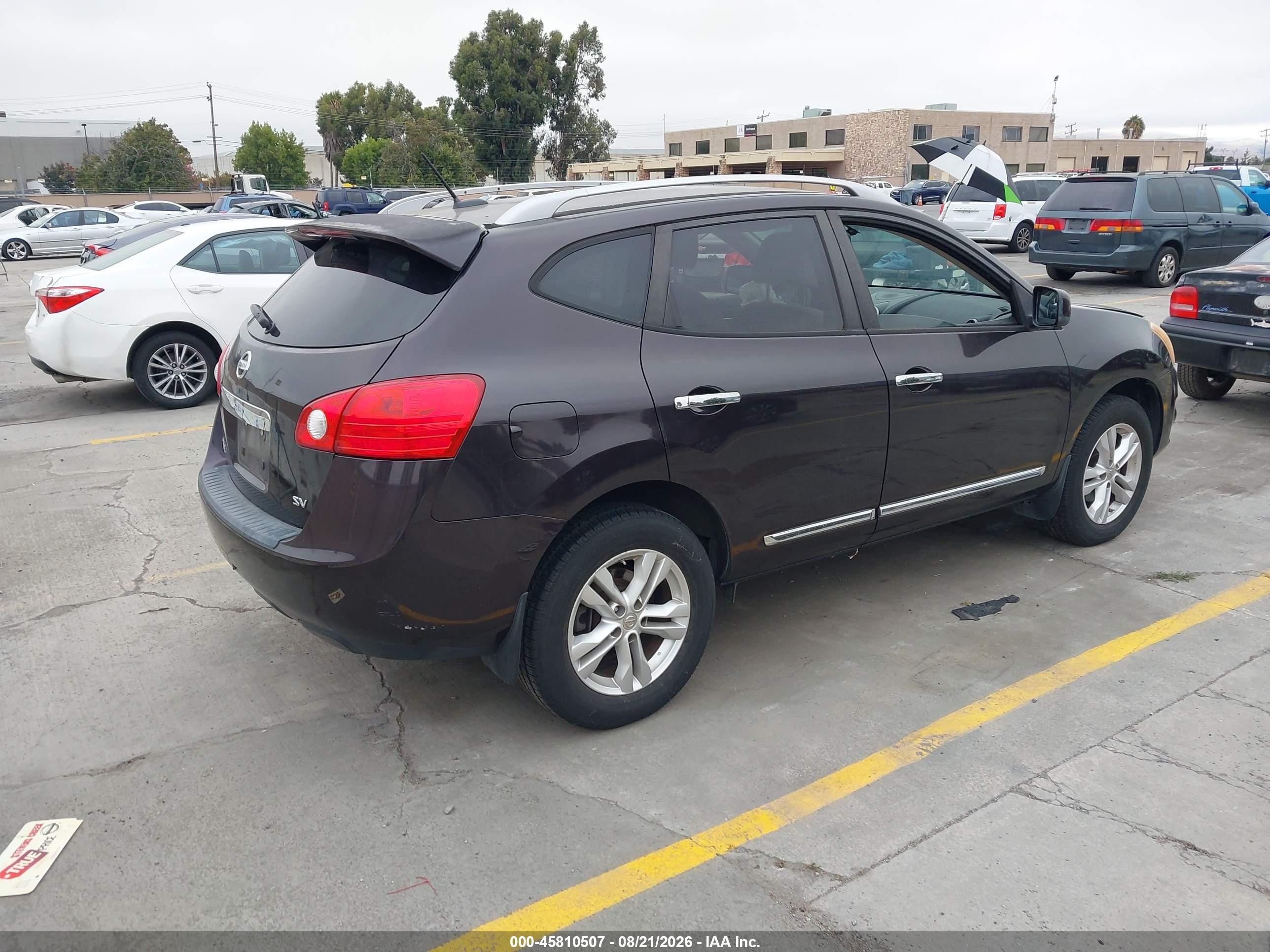 2012 Nissan Rogue Sv Gray vin: JN8AS5MT6CW281713