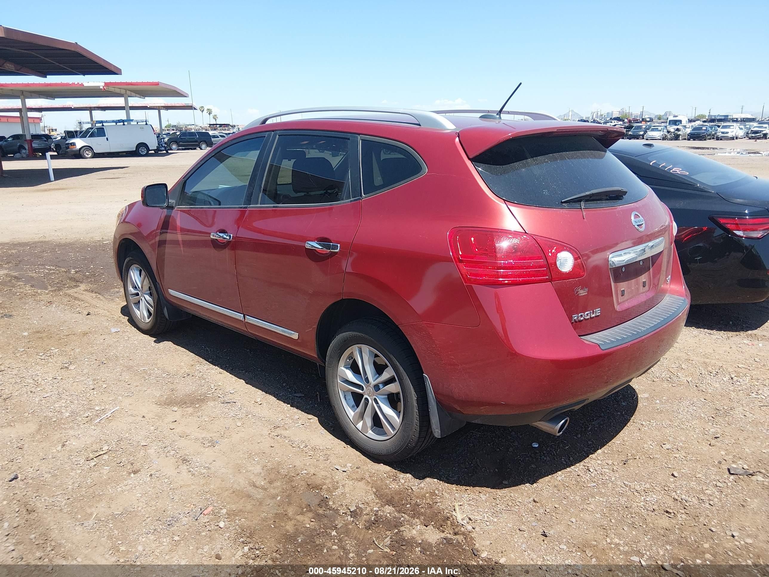 2012 Nissan Rogue Sv Красный vin: JN8AS5MT6CW286135