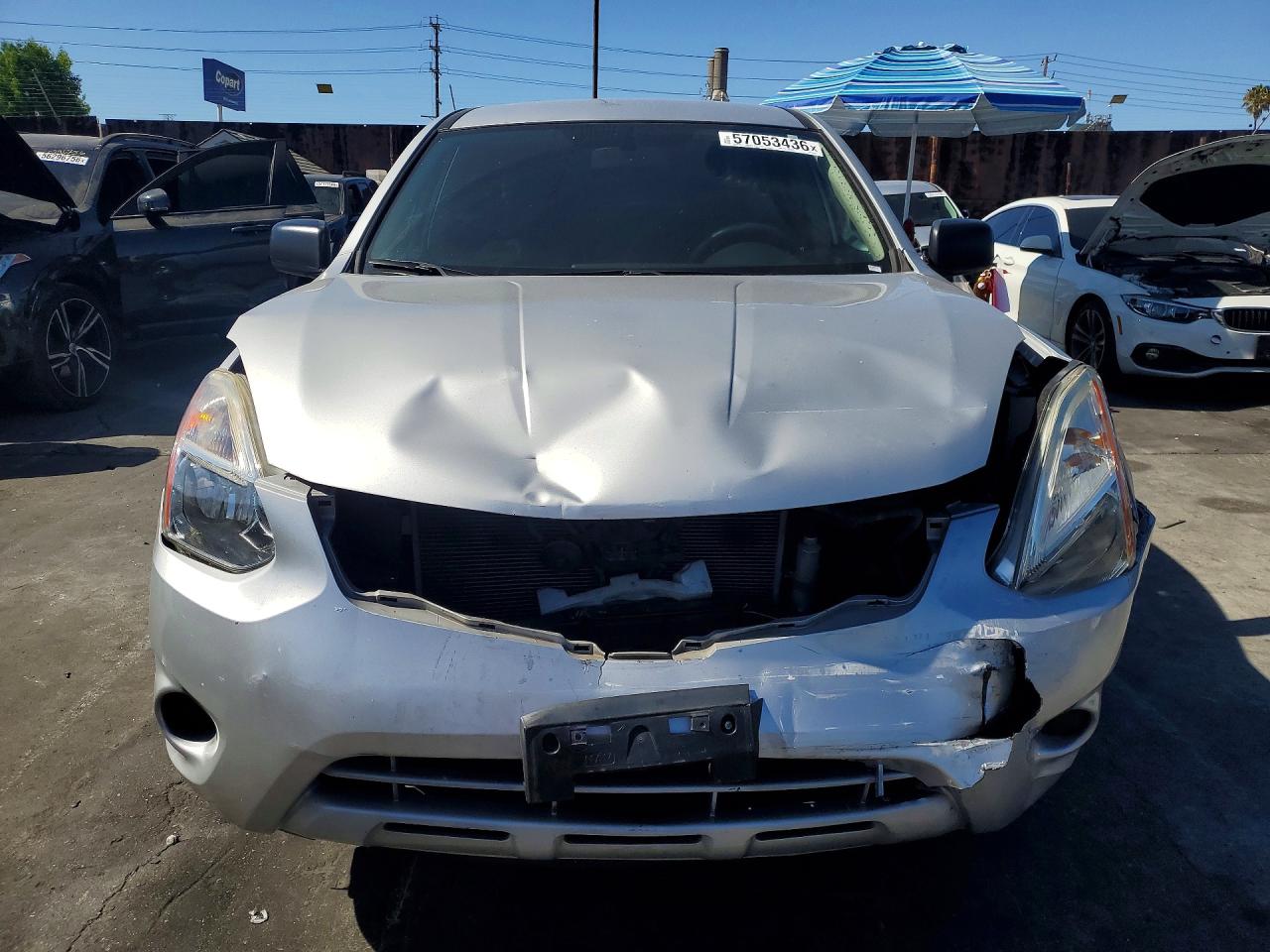 2012 Nissan Rogue S Silver vin: JN8AS5MT6CW303385