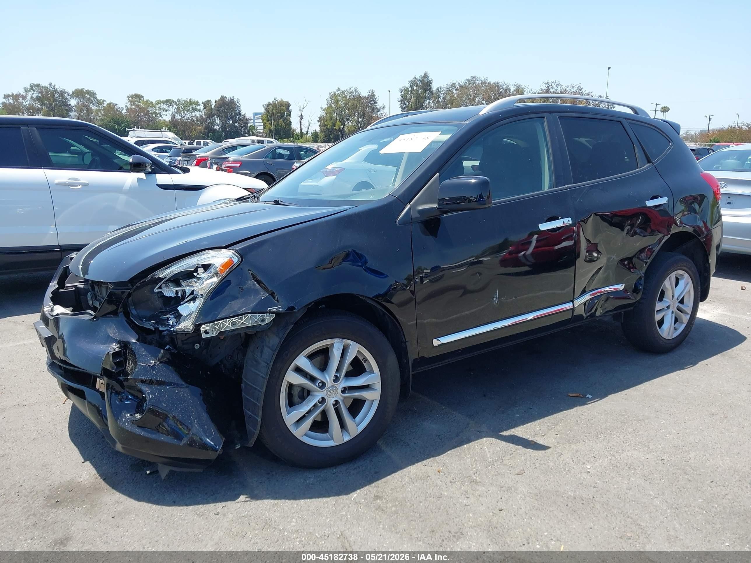 2012 Nissan Rogue Sv Blue vin: JN8AS5MT6CW604836