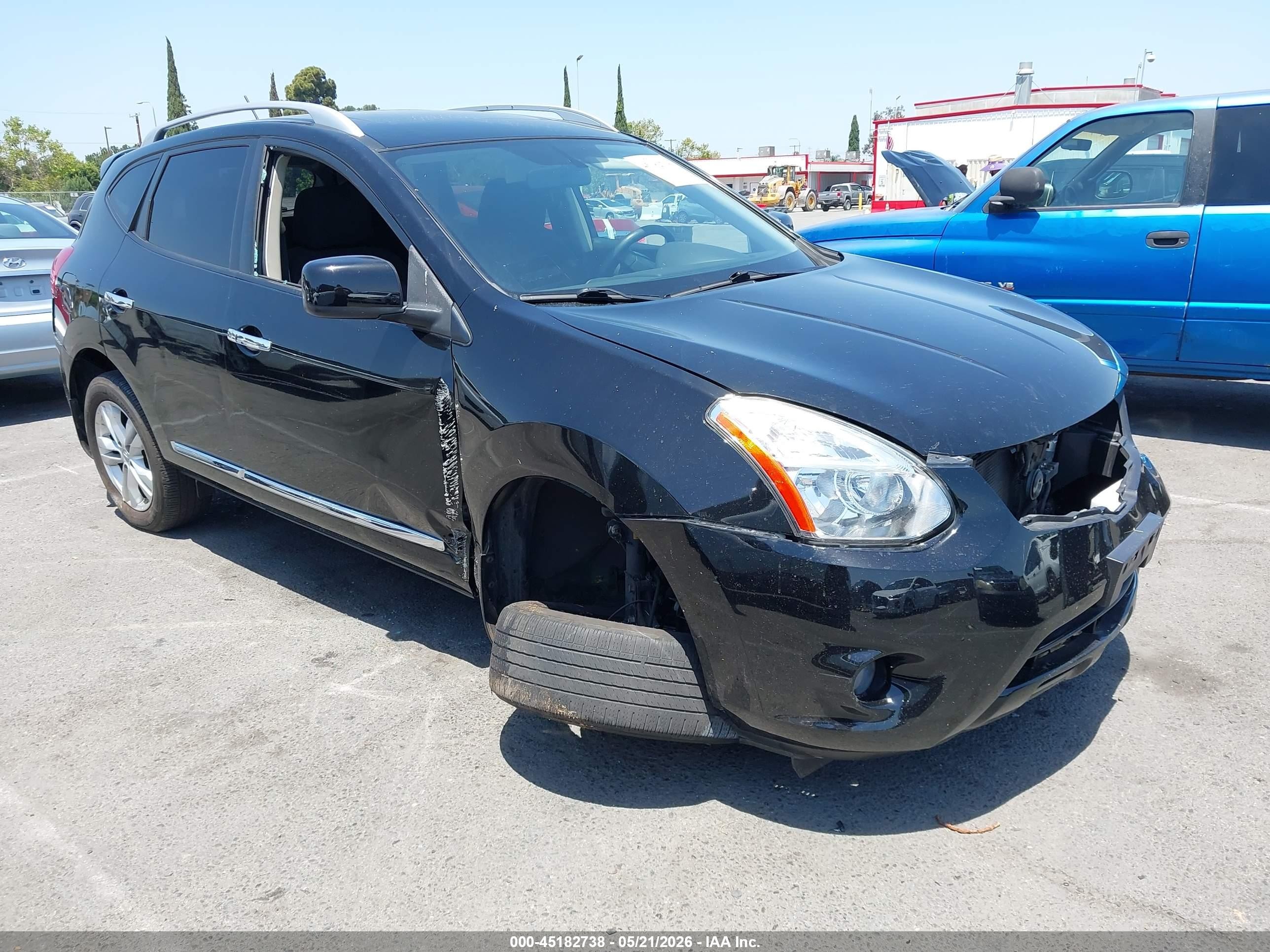 2012 Nissan Rogue Sv Blue vin: JN8AS5MT6CW604836