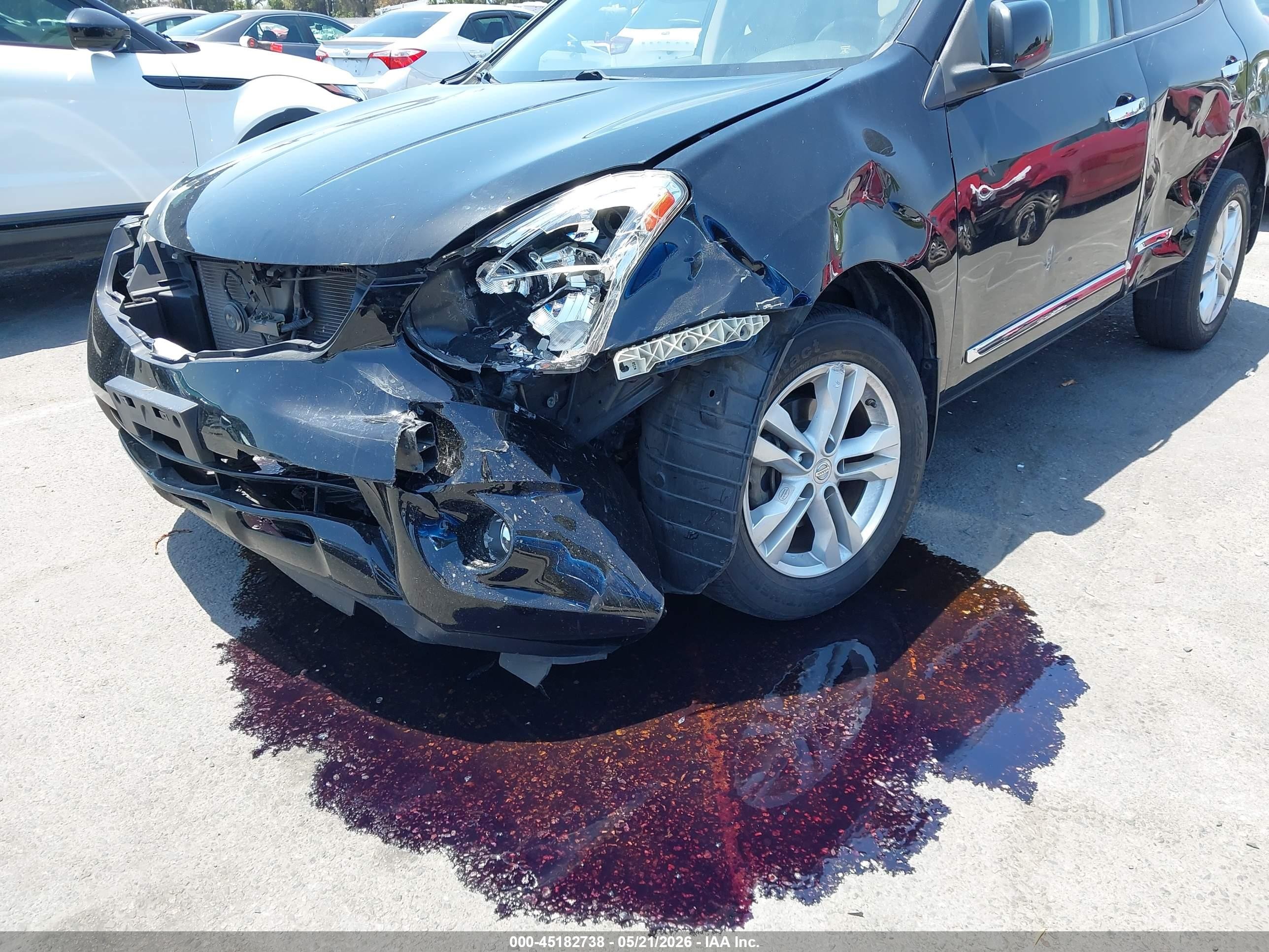 2012 Nissan Rogue Sv Blue vin: JN8AS5MT6CW604836