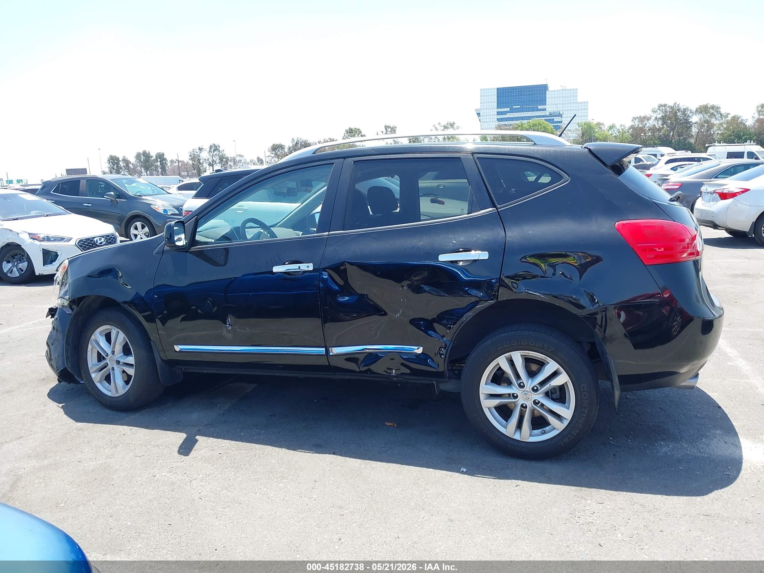 2012 Nissan Rogue Sv Blue vin: JN8AS5MT6CW604836