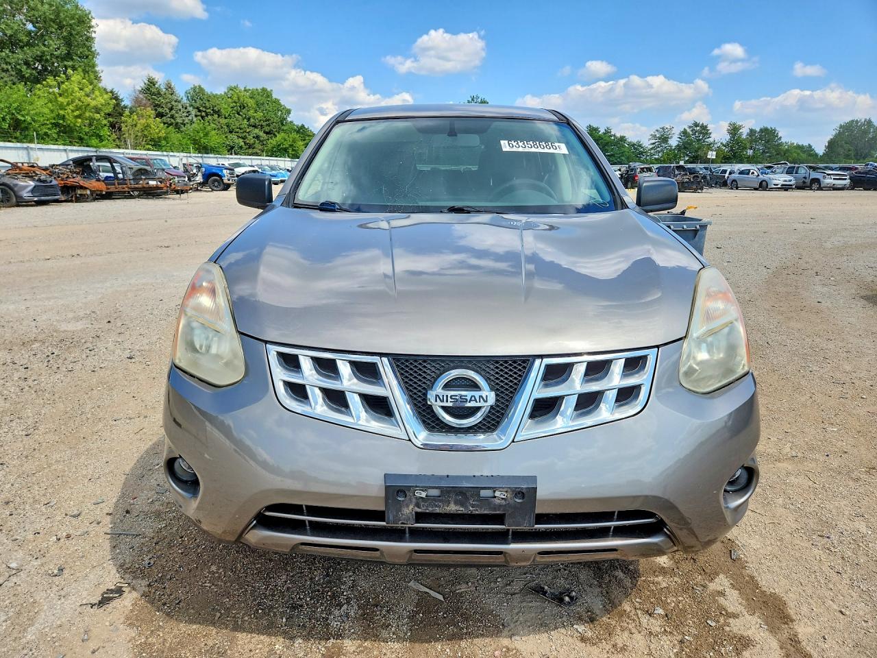 2012 Nissan Rogue S Gray vin: JN8AS5MT6CW609678