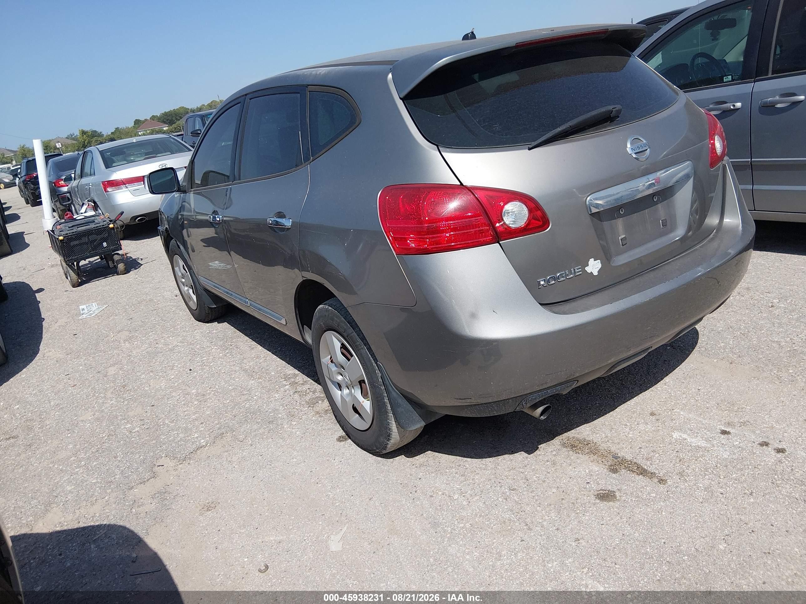 2012 Nissan Rogue S Gray vin: JN8AS5MT6CW609762