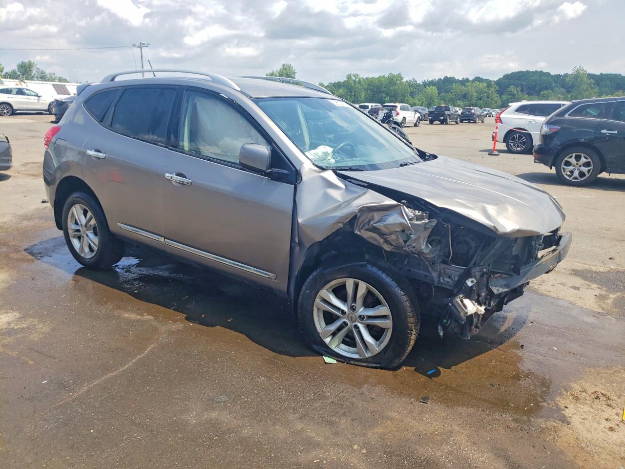 2013 Nissan Rogue S/sv Gray vin: JN8AS5MT6DW016162