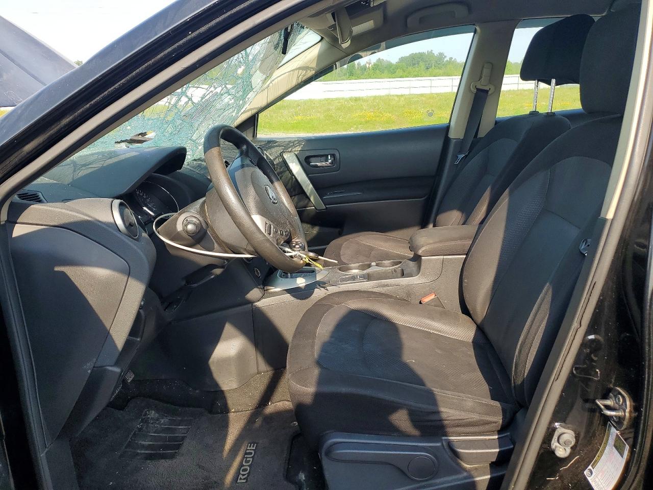 2013 Nissan Rogue S Black vin: JN8AS5MT6DW017893