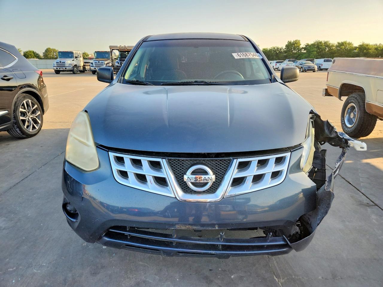 2013 Nissan Rogue S Awd Charcoal vin: JN8AS5MT6DW043510
