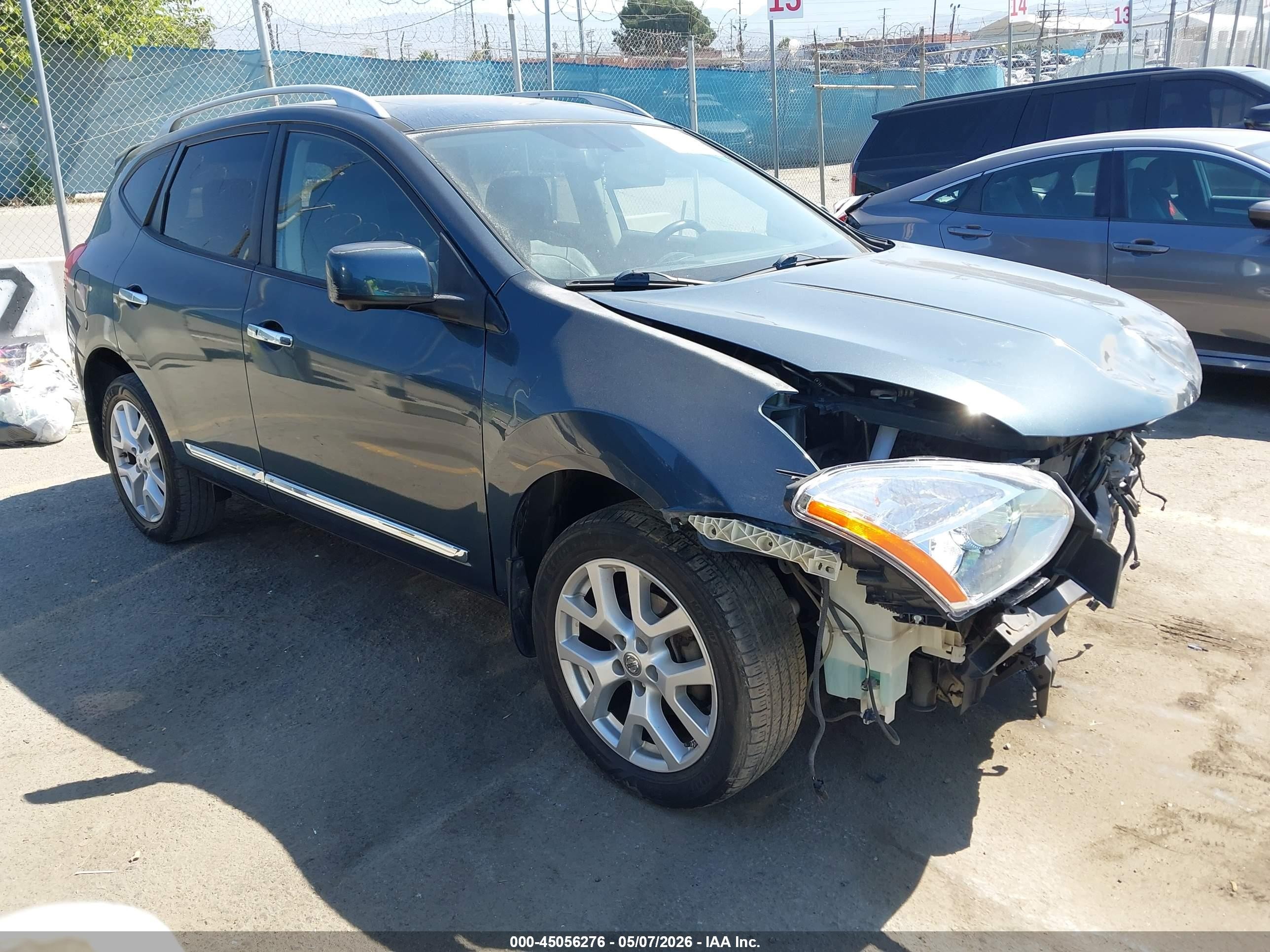 2013 Nissan Rogue Sv W/sl Pkg Blue vin: JN8AS5MT6DW516452